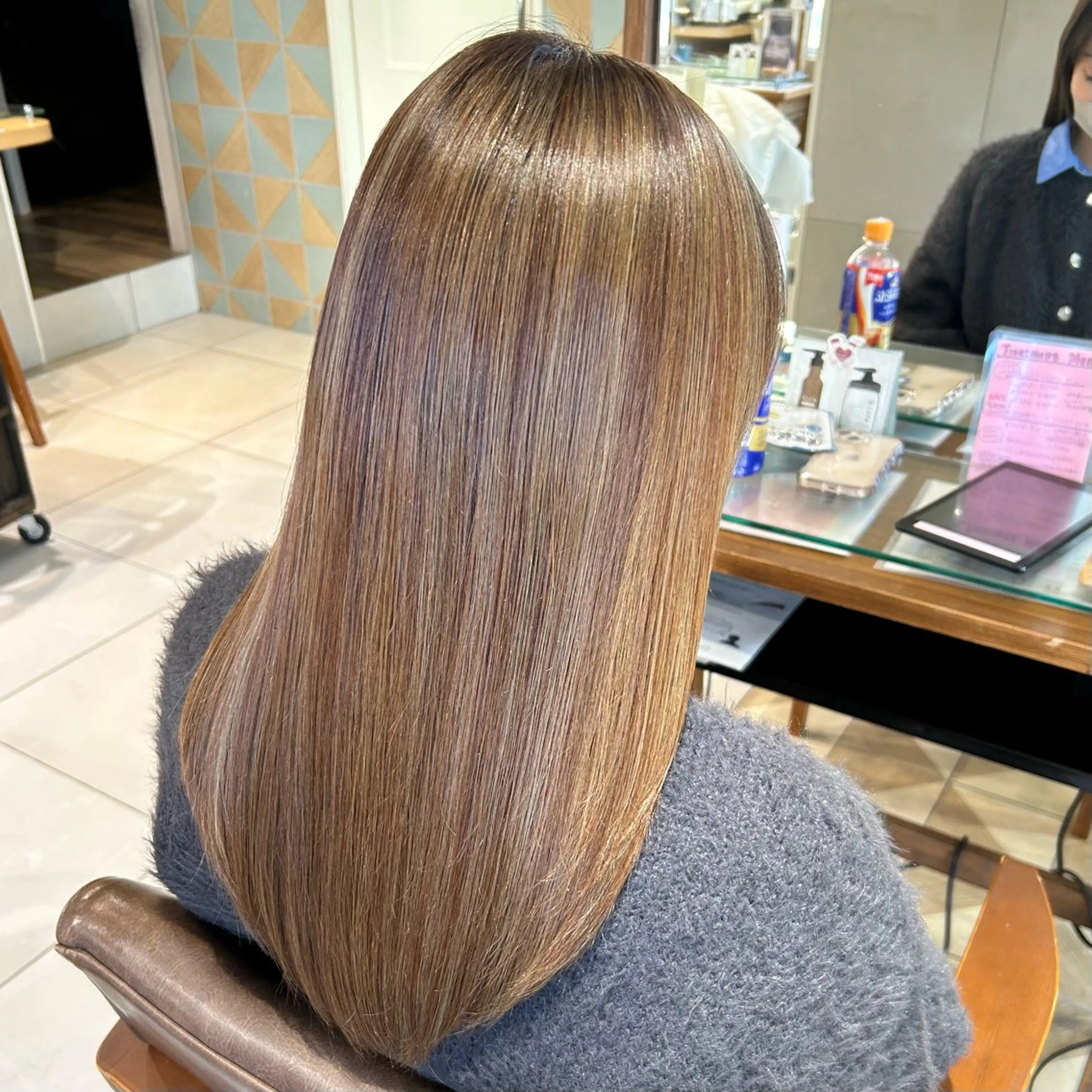 ロング カラー ヘアアレンジ カット ヘアカラー 吉水 彩乃 /ボブ/透明感カラーのヘアスタイル