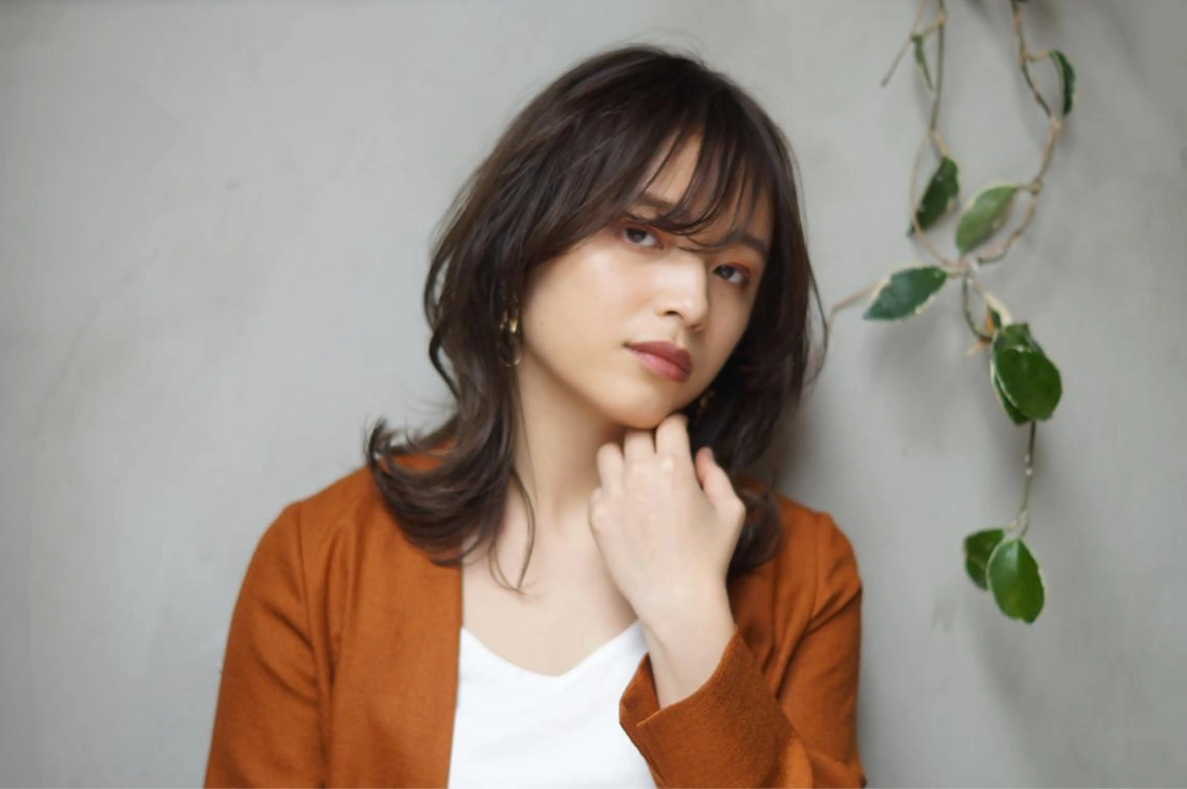 セミロング 透明感/ ハイライト/竹中涼のヘアスタイル