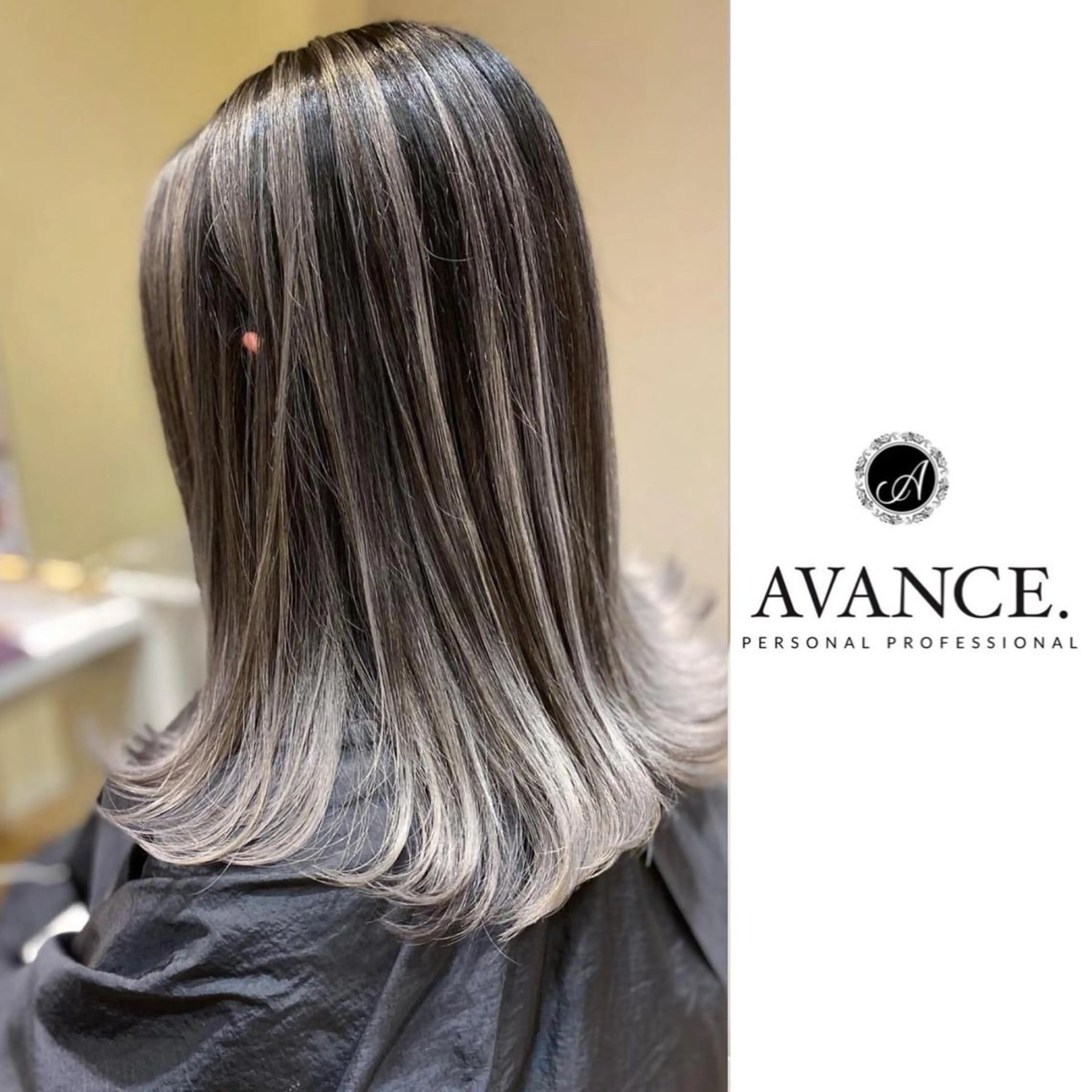 ミディアム レイヤーカット カット ヘアカラー _WHITE京橋店所属・【White京橋】 岸　拓斗のヘアスタイル