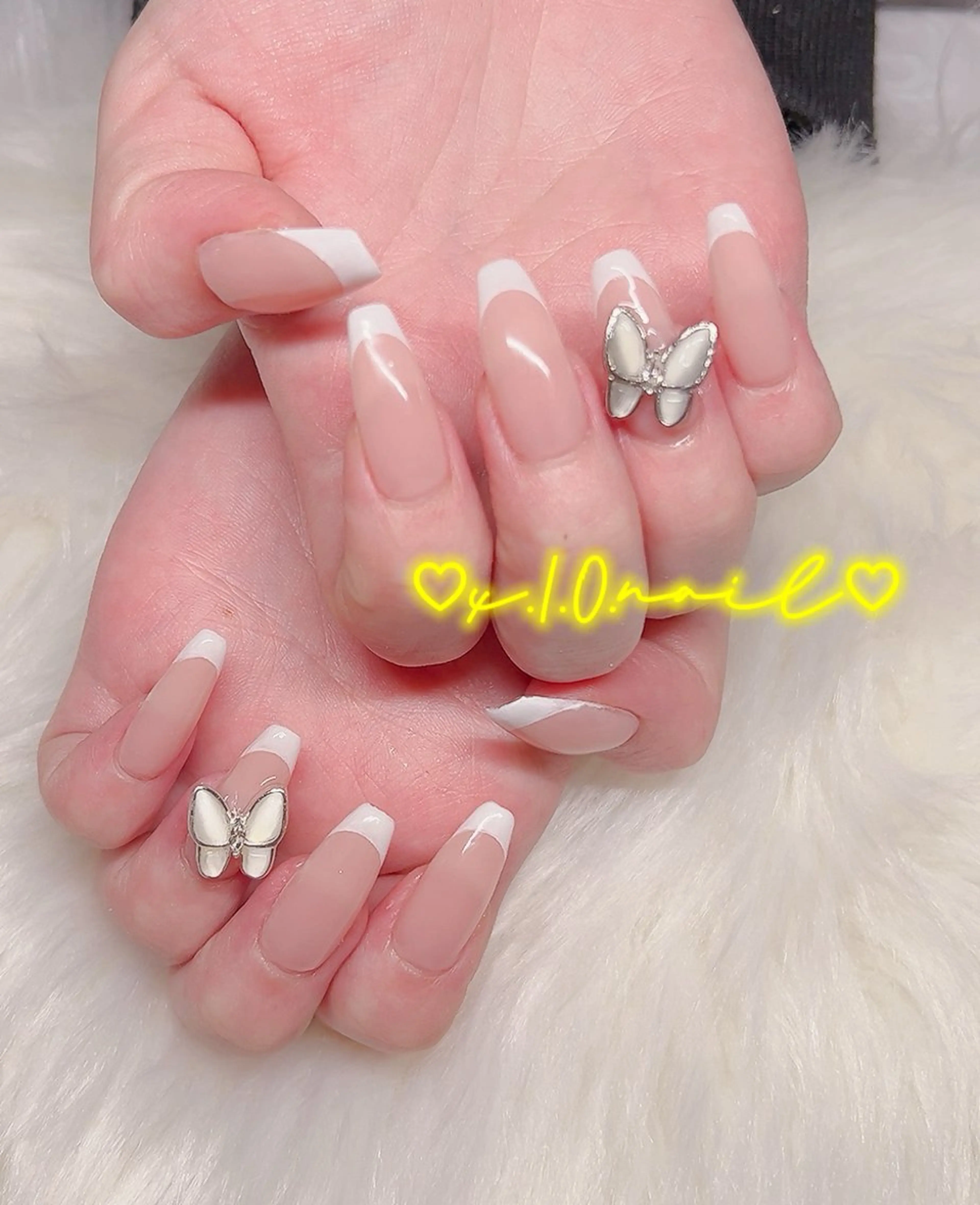 ネイル フレンチネイル スカルプネイル ハンドネイル x.1.0.nail ♡Cのネイルデザイン