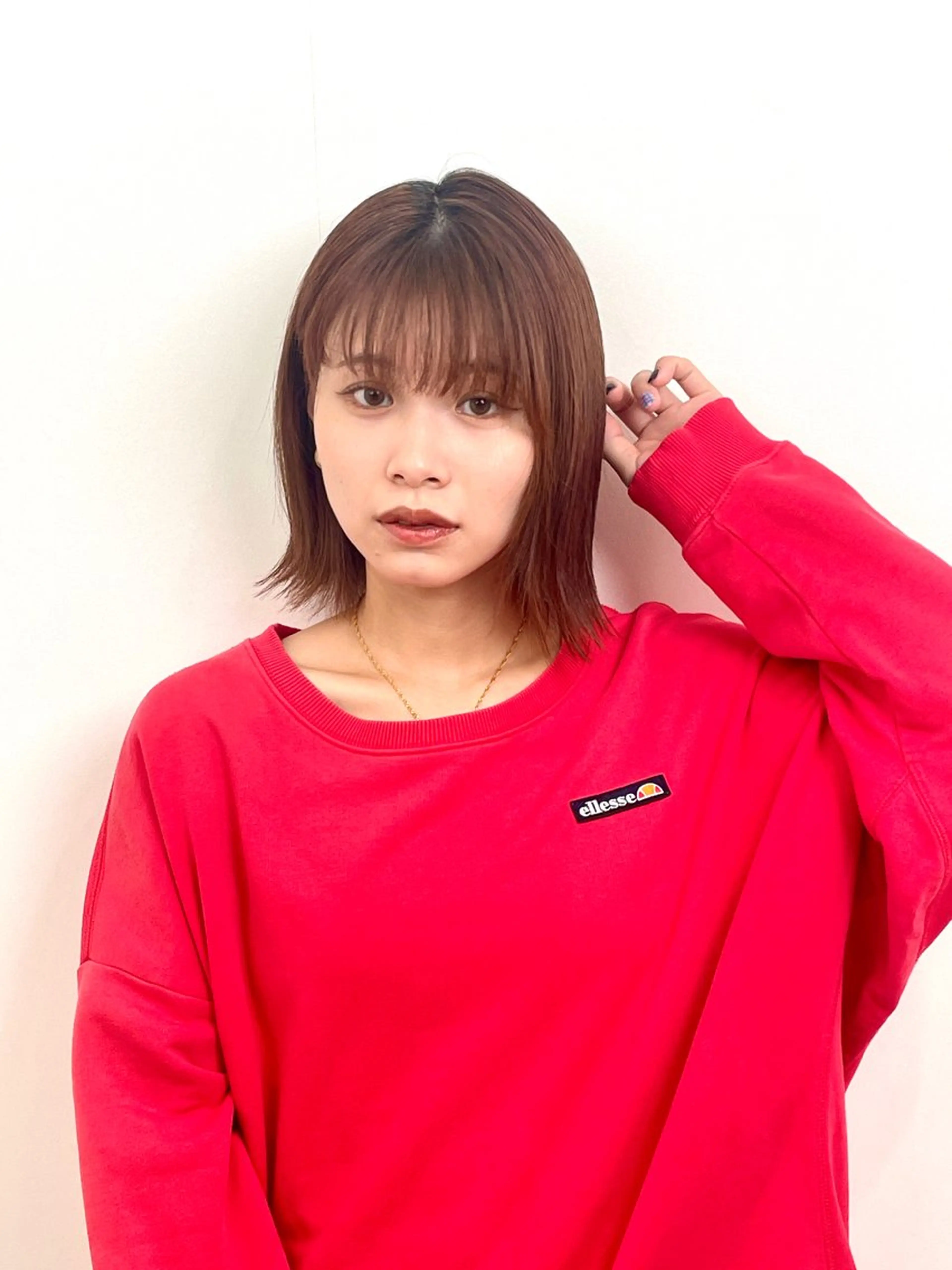 ミディアム カラー 森 亜紗美のヘアスタイル