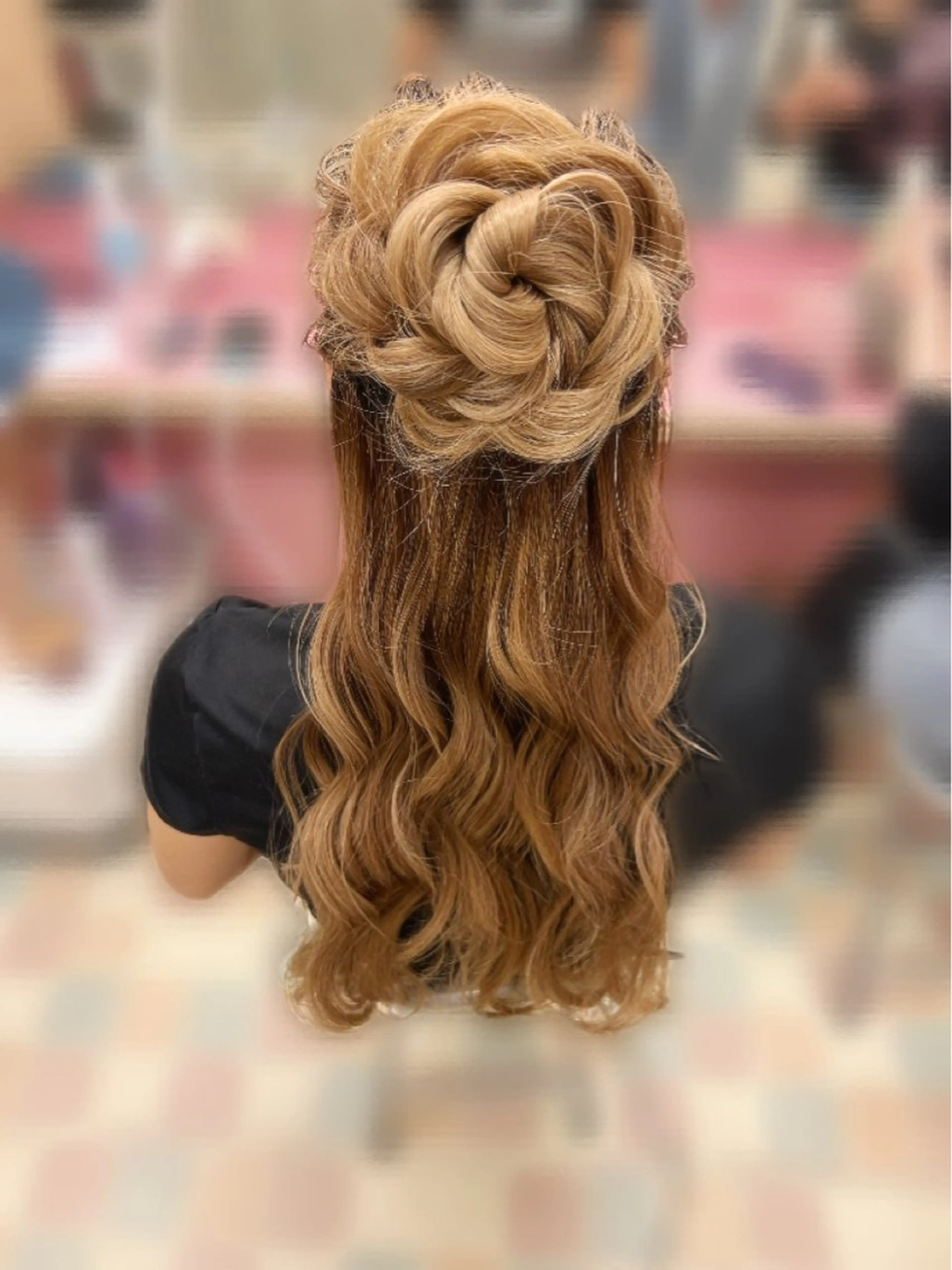 ロング ヘアアレンジ ハーフアップ ayahair. moe*のヘアスタイル