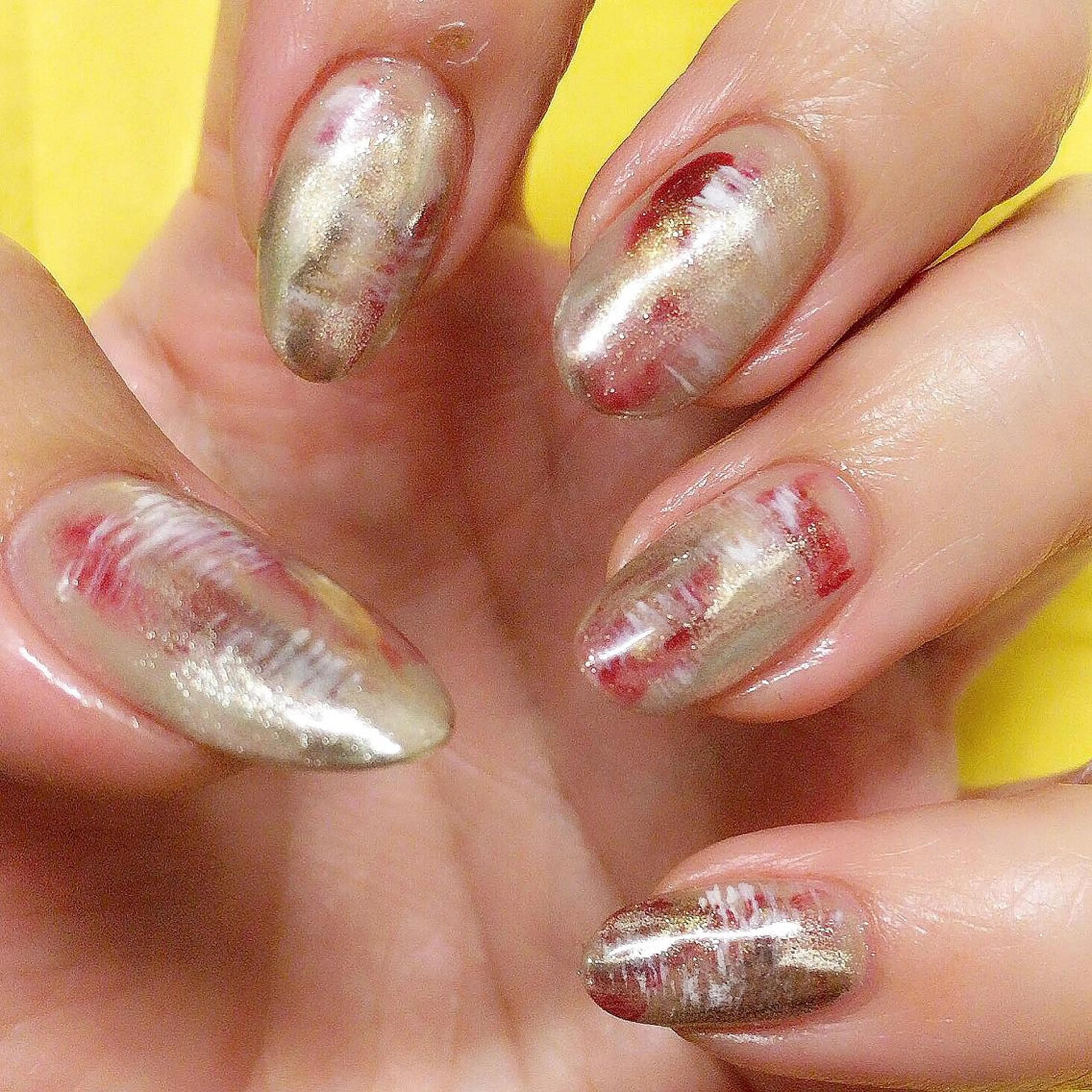 ネイル ミラーネイル Nail salon viewt55☺︎のネイルデザイン