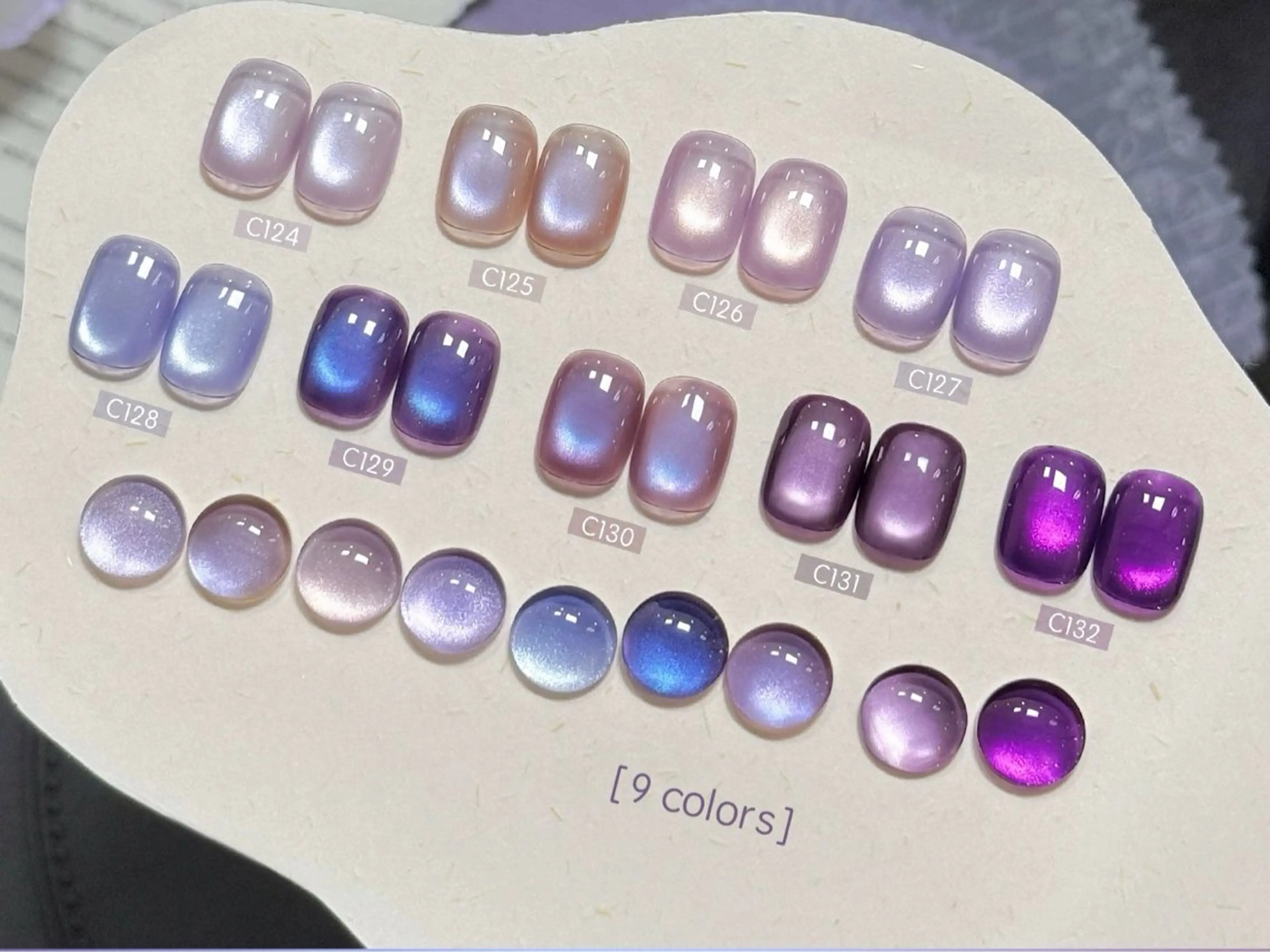 ネイル マグネットネイル ニュアンスネイル パープル ハンドネイル ハンドケア ✰Jade.vase 銀座一丁目・東銀座のネイルデザイン