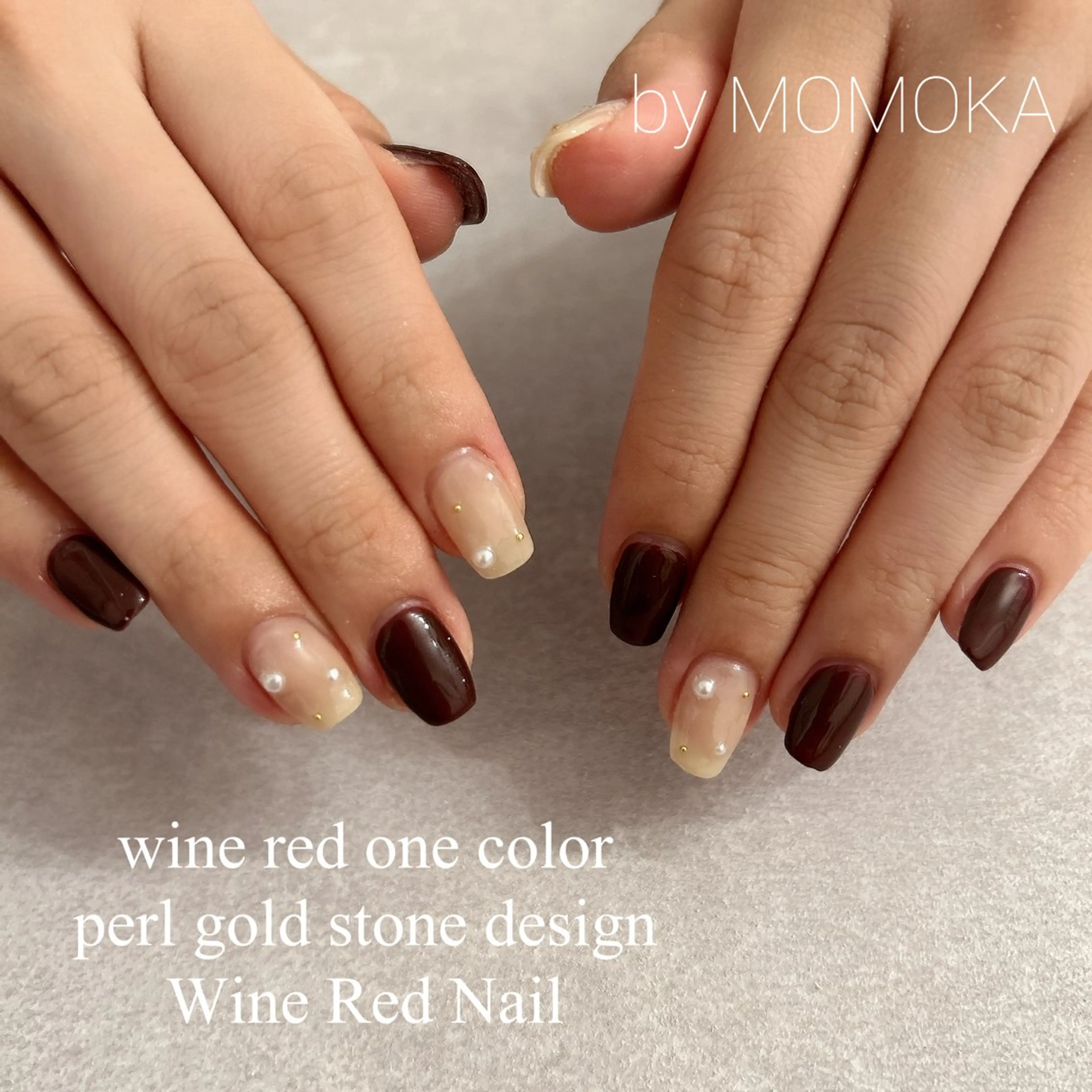 ネイル ストーンネイル ハンドネイル momoka_nails所属・Momo Nailsのネイルデザイン