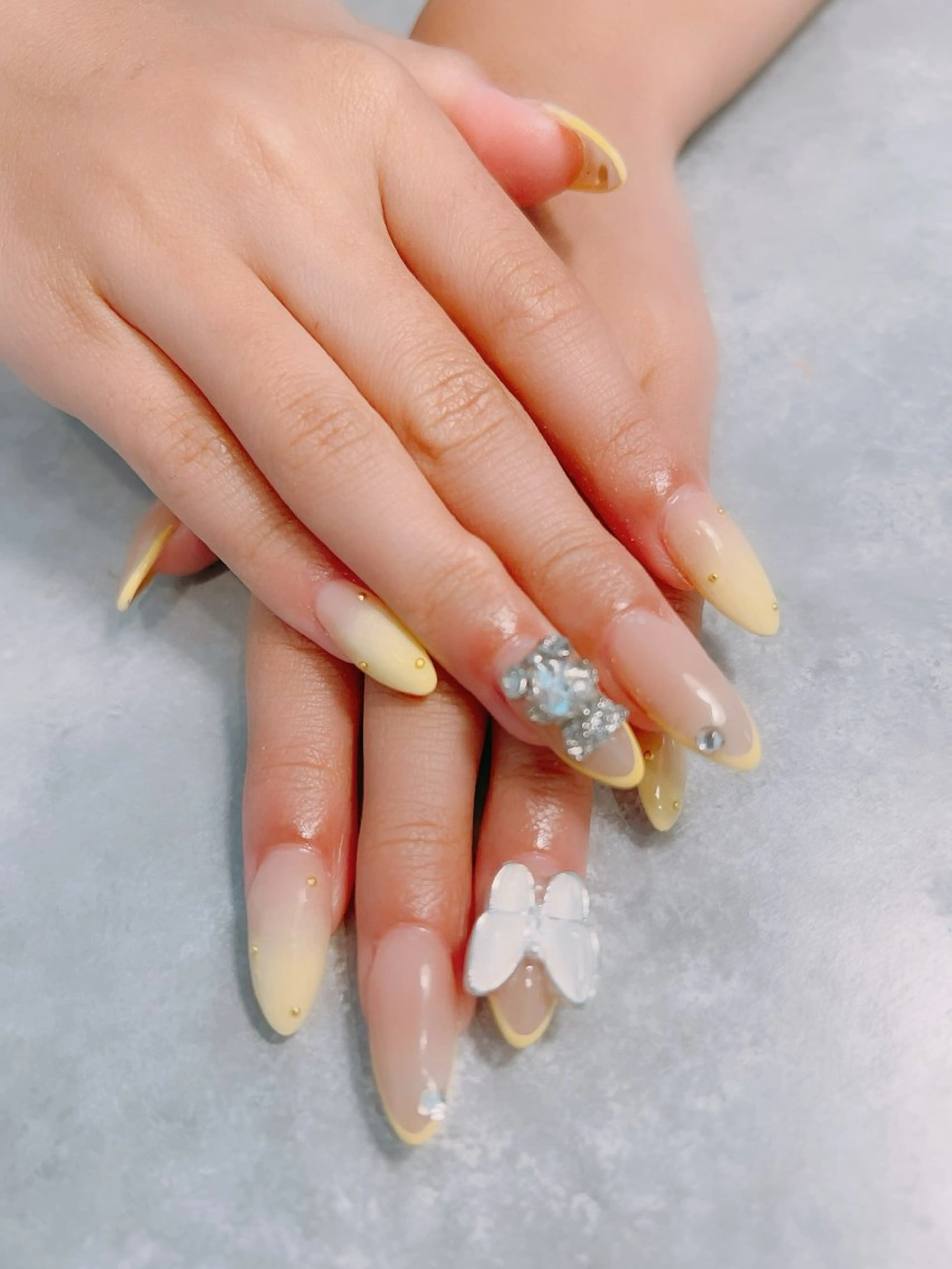 ネイル フレンチネイル グラデーション シンプルネイル ハンドネイル nail salon nommi yukaのネイルデザイン