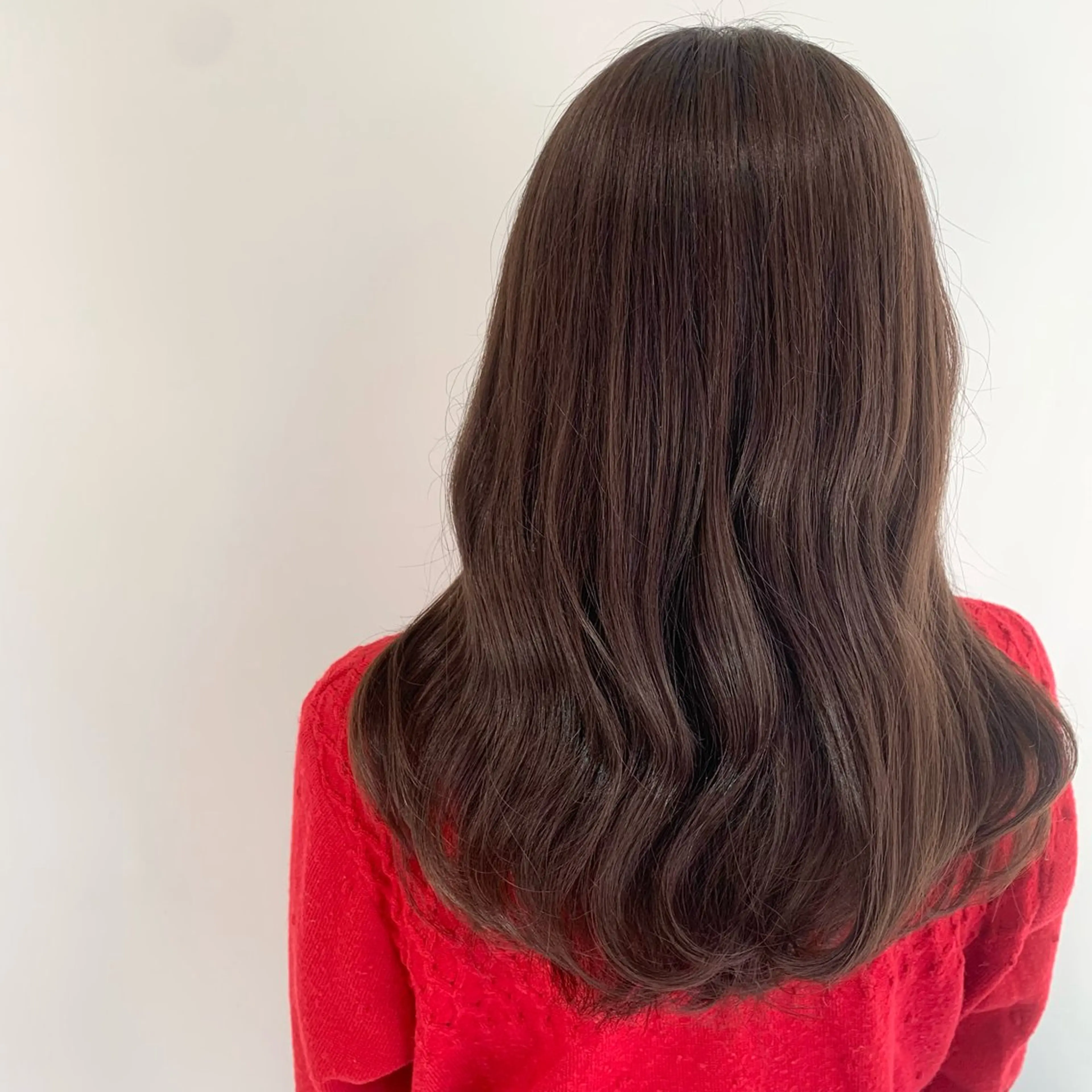 セミロング カラー カット ヘアカラー トリートメント 松浦ゆずき 韓国/ 診断/ダウンパーマのヘアスタイル