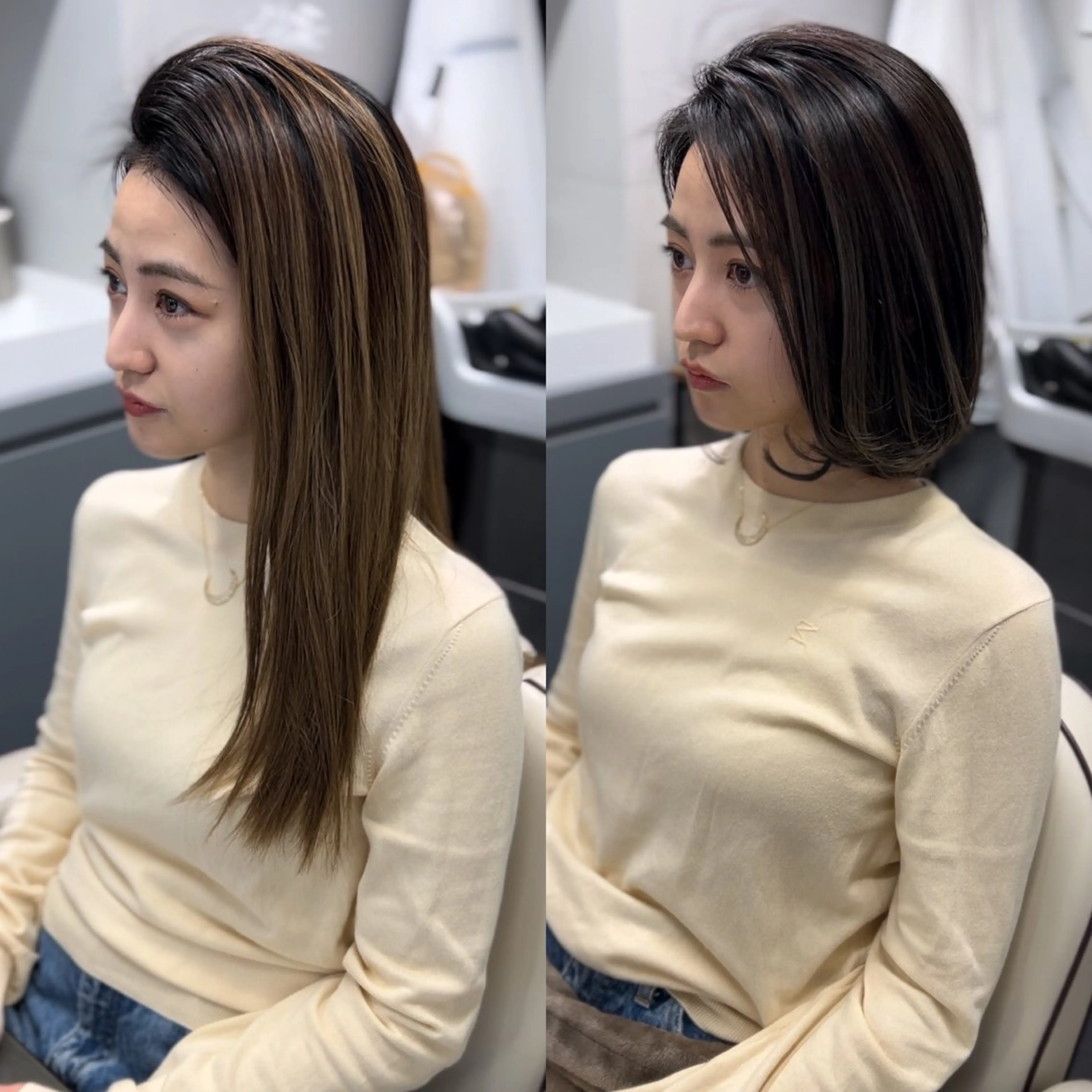 セミロング カット ヘアカラー トリートメント ヘッドスパ SALOWIN銀座VORT所属・小林 佳祐のヘアスタイル