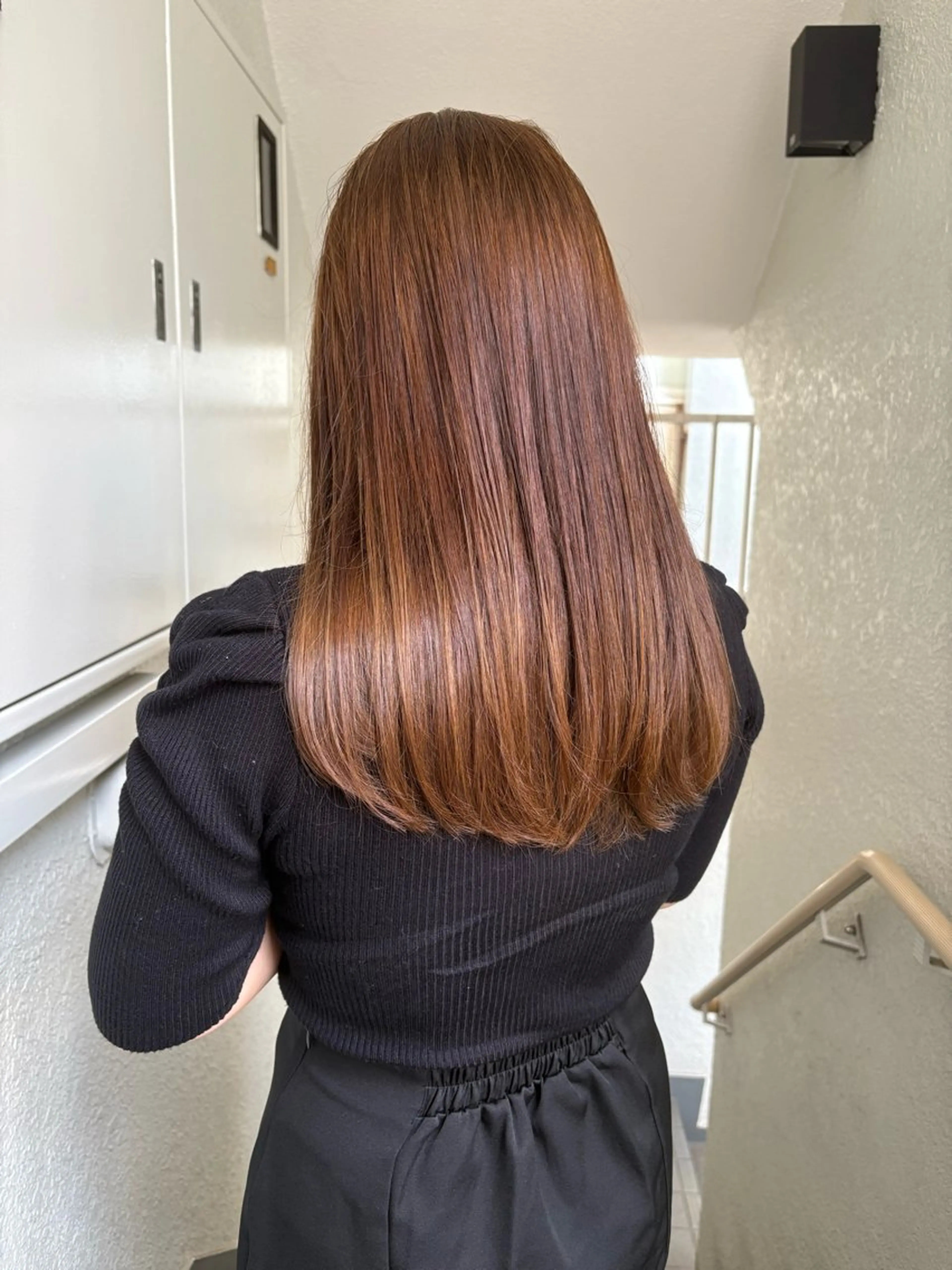 ロング カット ヘアカラー トリートメント レイヤーカット ✨️奥田良太✨️のヘアスタイル