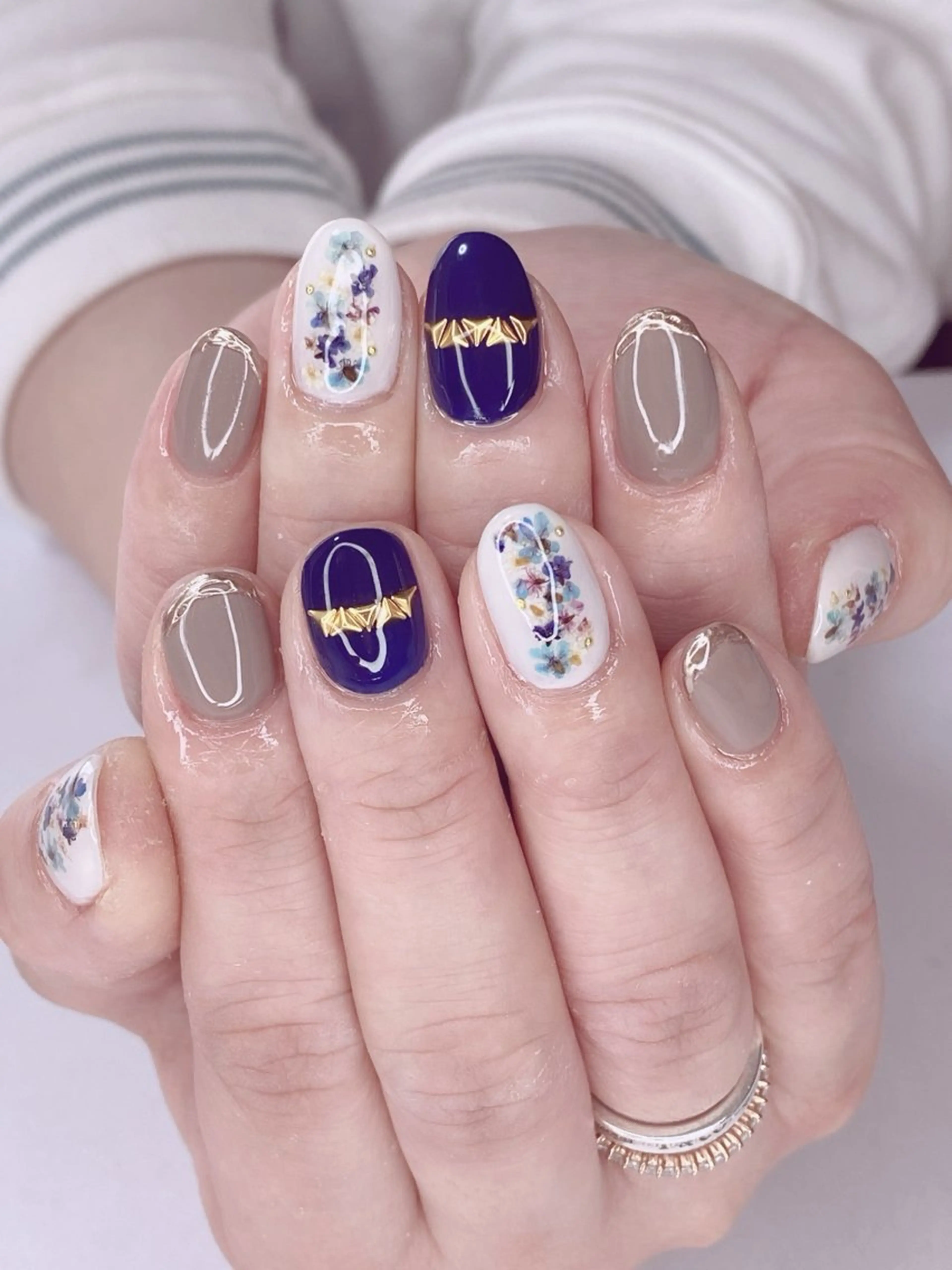 ネイル アニマル柄 アートネイル オーロラネイル 桜ネイル クリアネイル Ｎail Ｓalon ertiのネイルデザイン