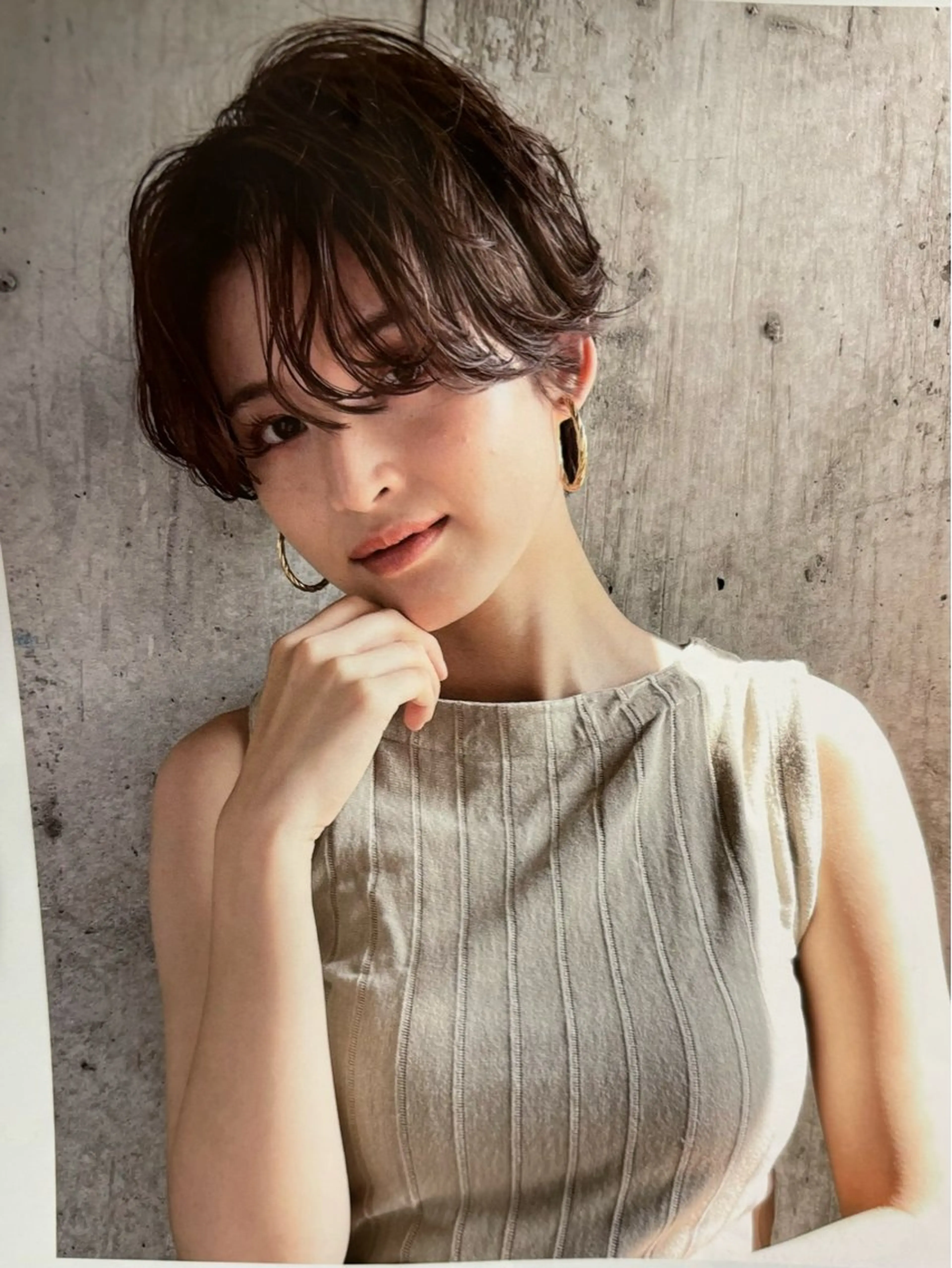 ショート レイヤー/透明感 カラー/nanokaのヘアスタイル