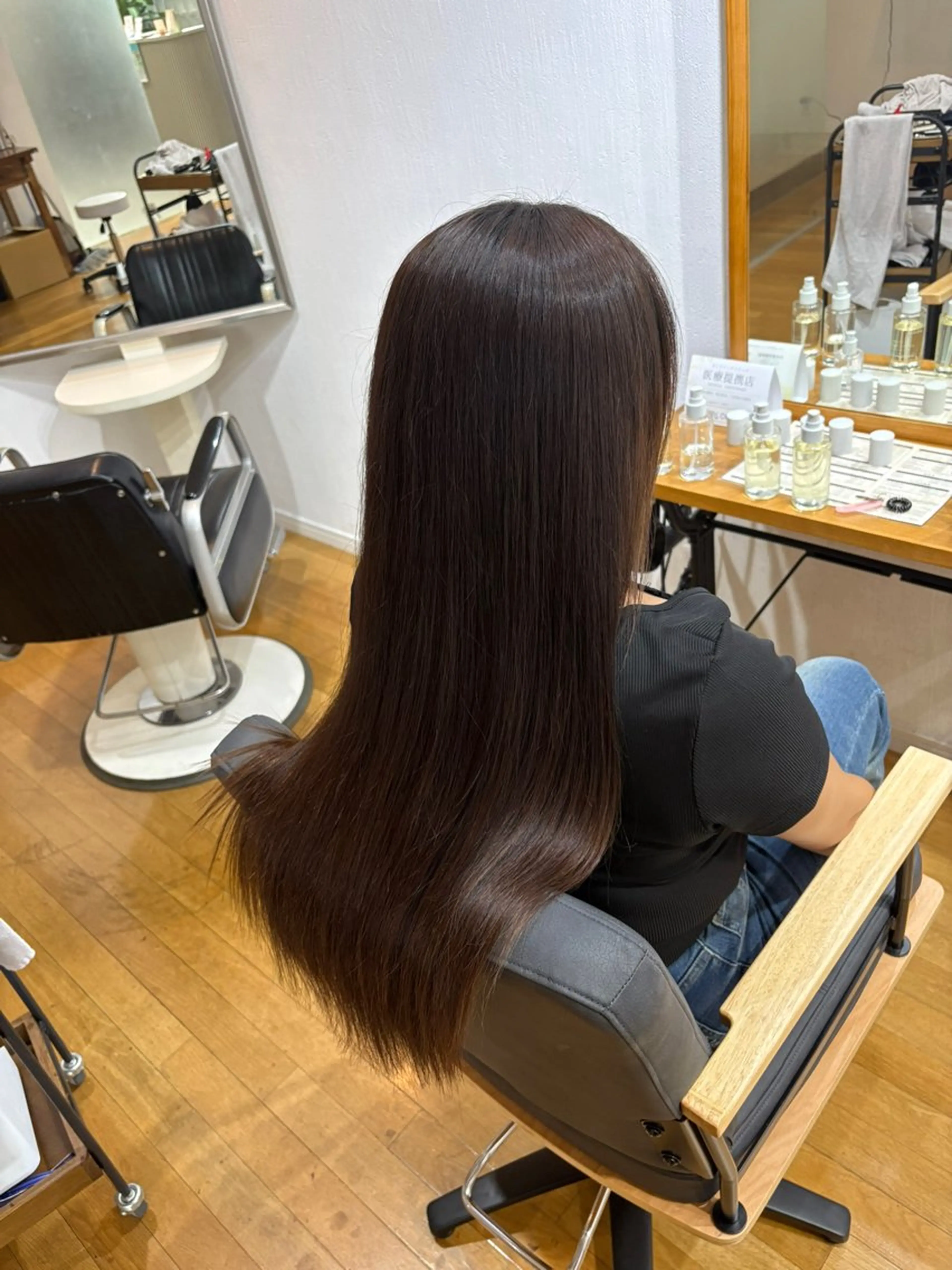 ロング カット 縮毛矯正 トリートメント 西元 群/艶髪/髪質改善のヘアスタイル