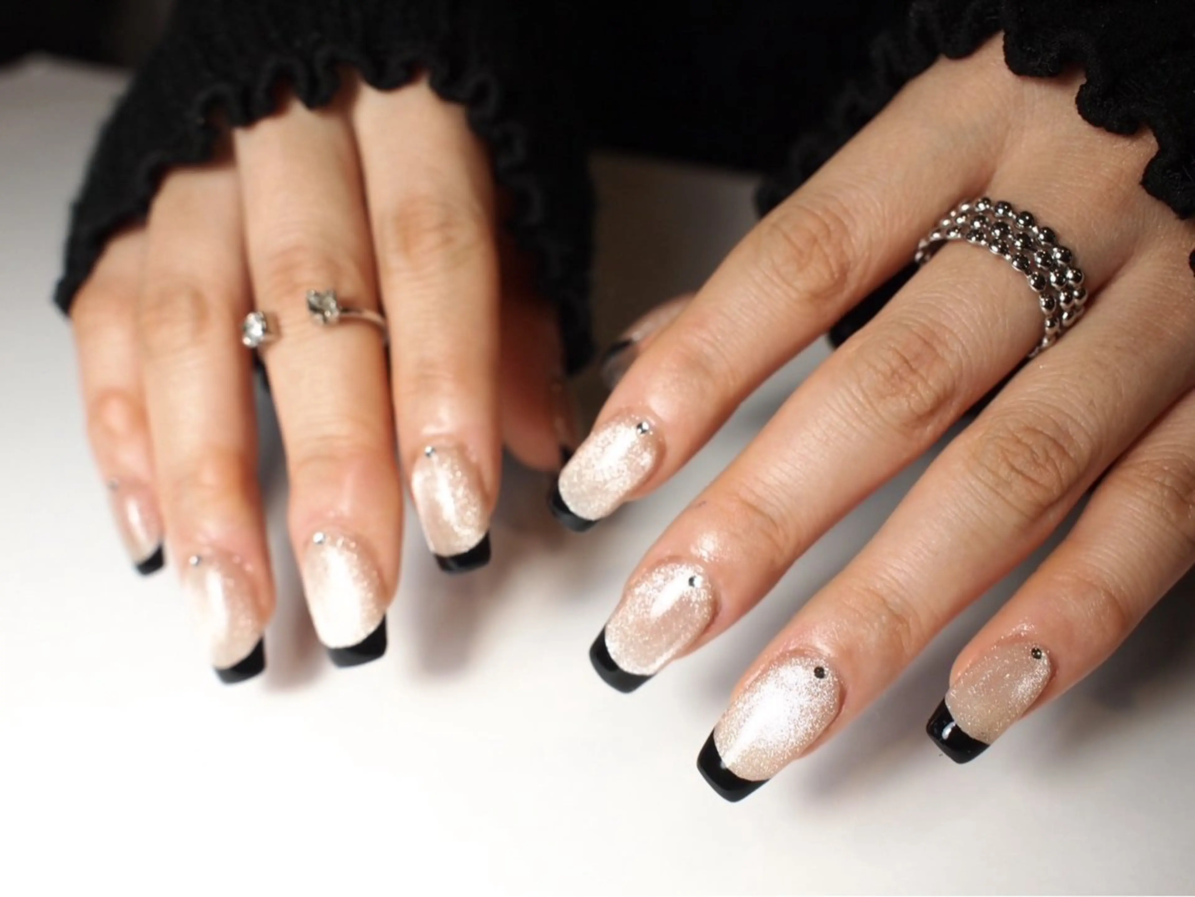 ネイル フレンチネイル マグネットネイル ハンドネイル ORGAN makiのネイルデザイン