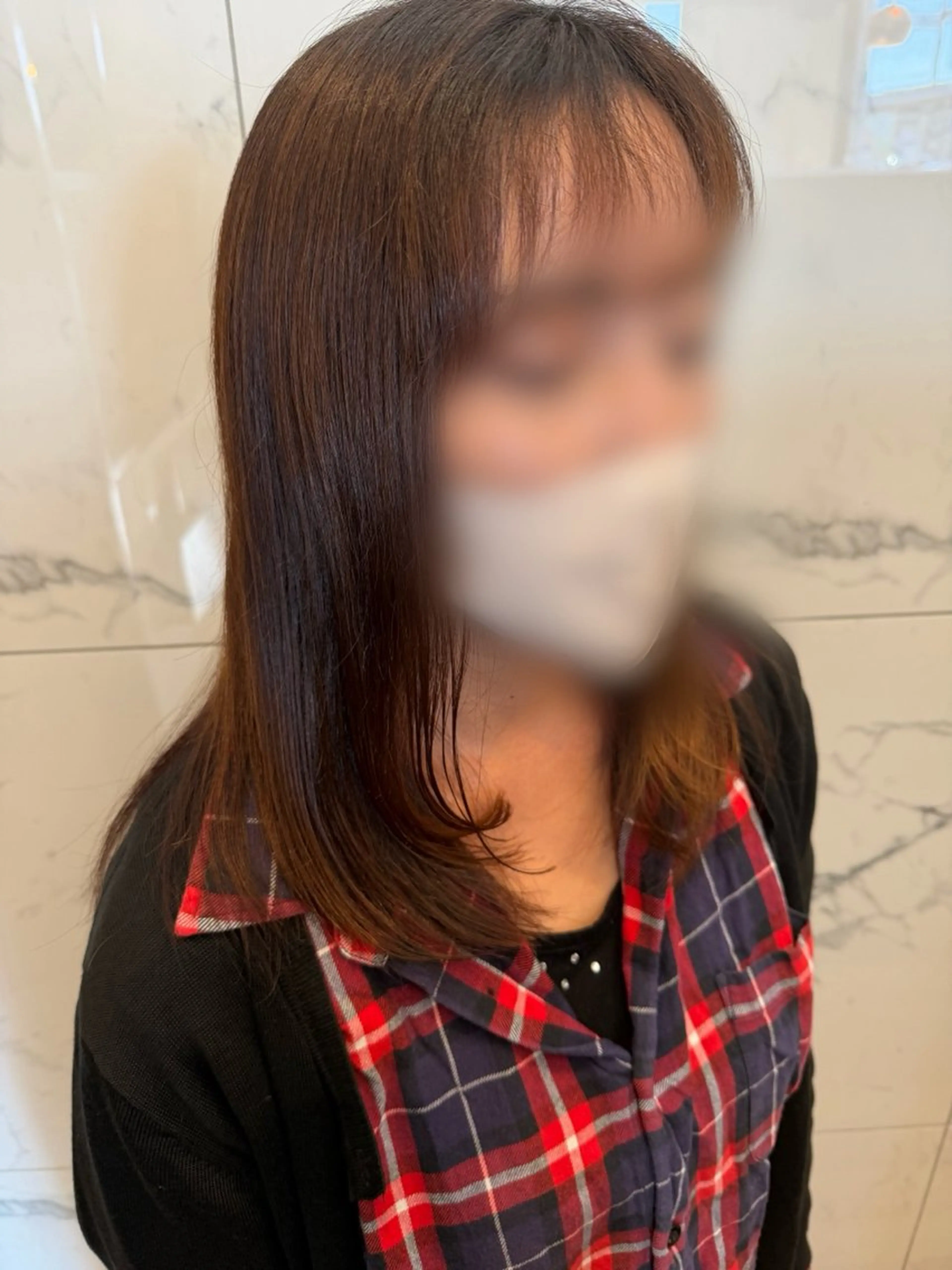 レイヤーカットの写真