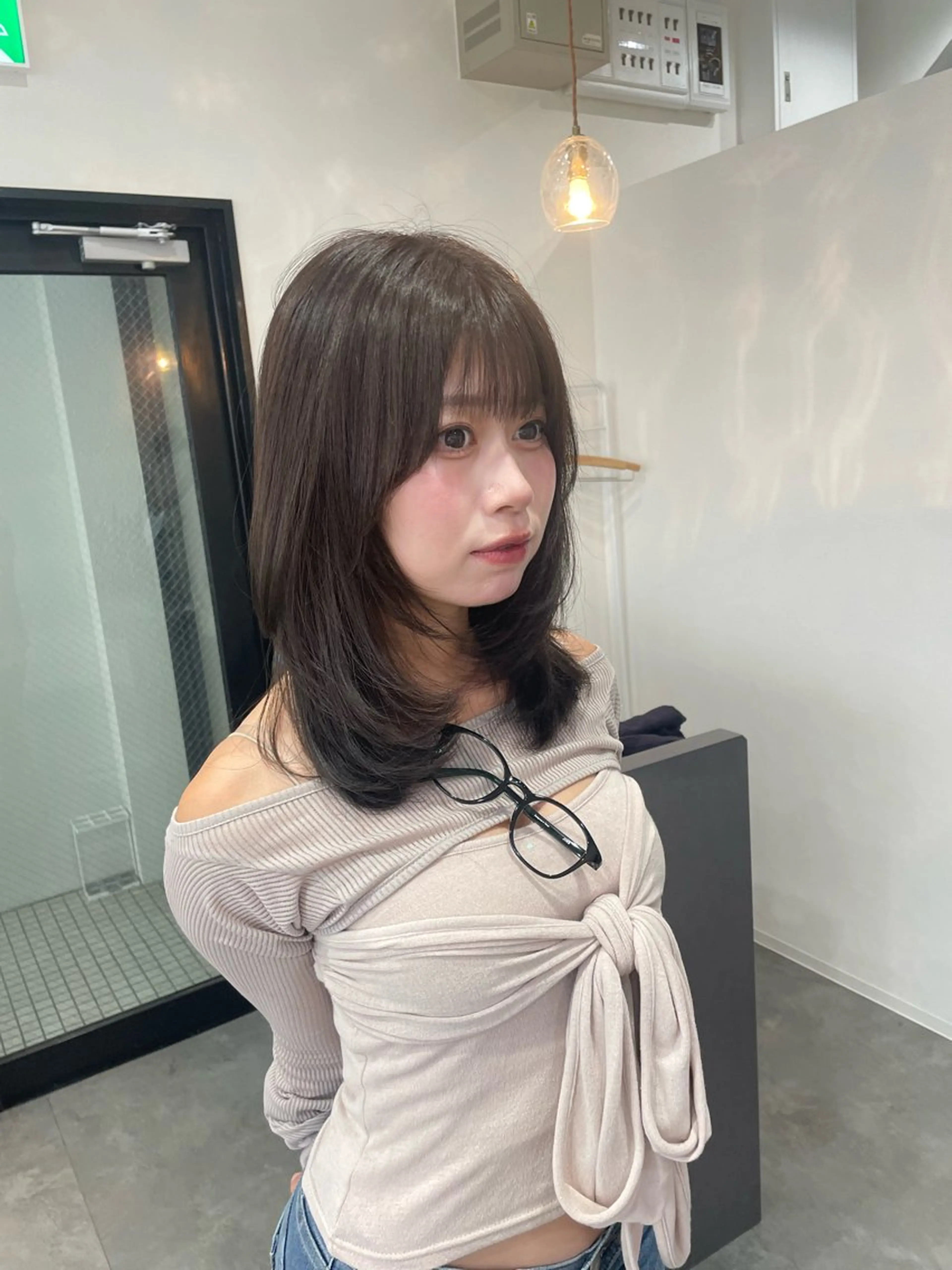 ミディアム カット ヘアカラー トリートメント uru"所属・uru" すずきさゆりのヘアスタイル