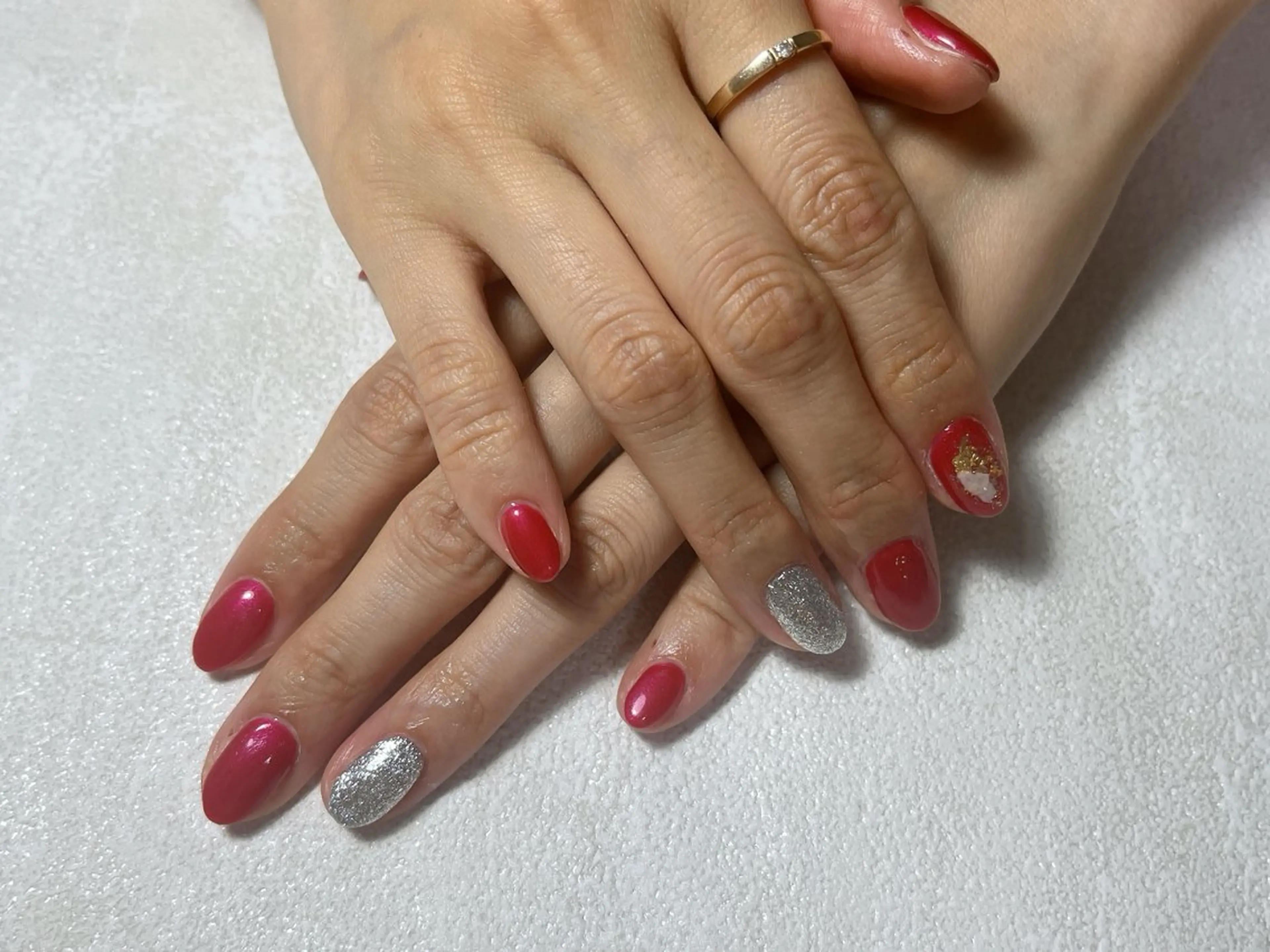 ネイル オーロラネイル フットネイル フレンチネイル ジェルネイル マグネットネイル ハンドネイル Mogu nail 二子玉川のネイルデザイン