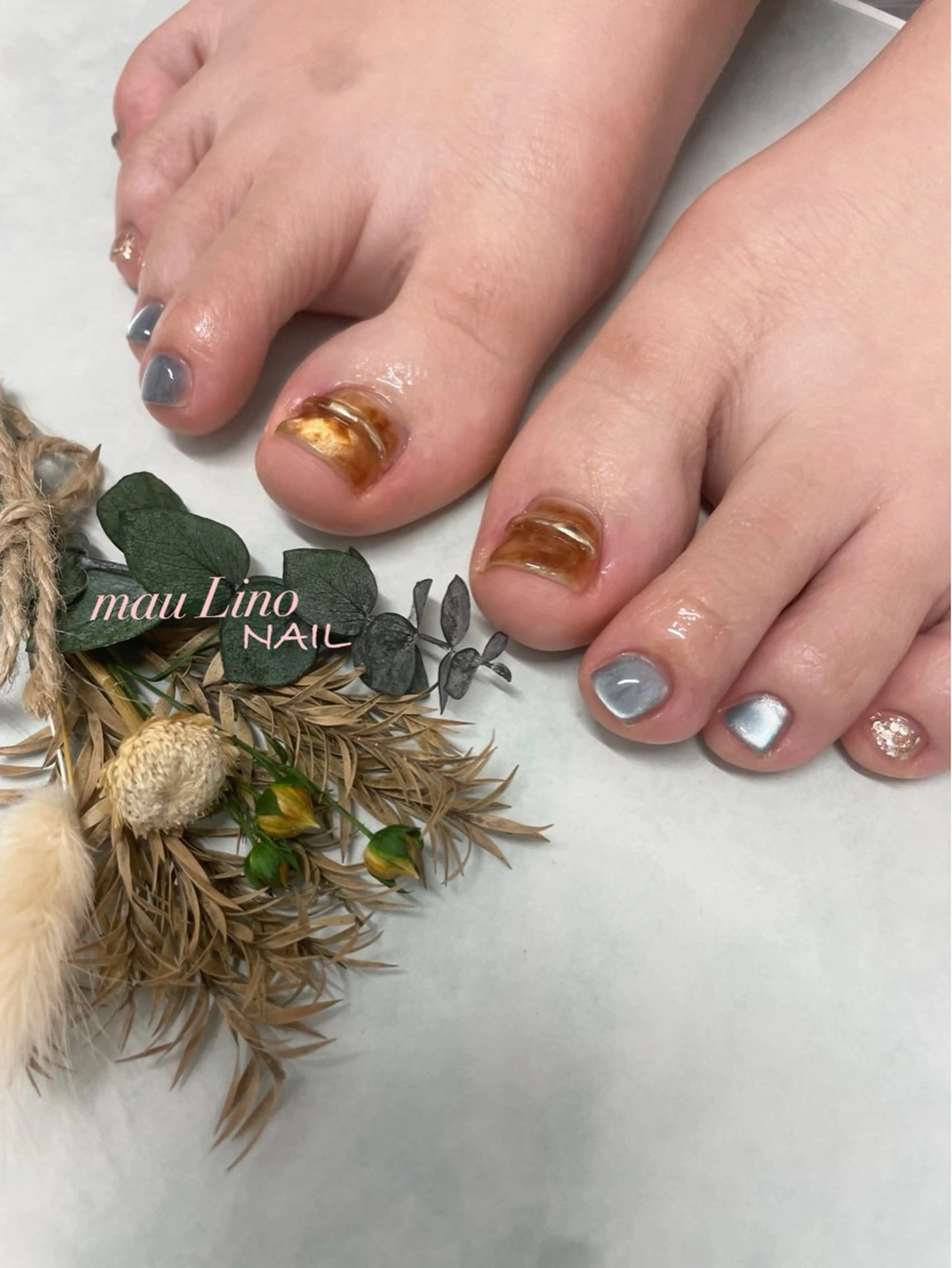ネイル フットネイル mau Lino    NAIL所属・GELo nail~#19~のネイルデザイン