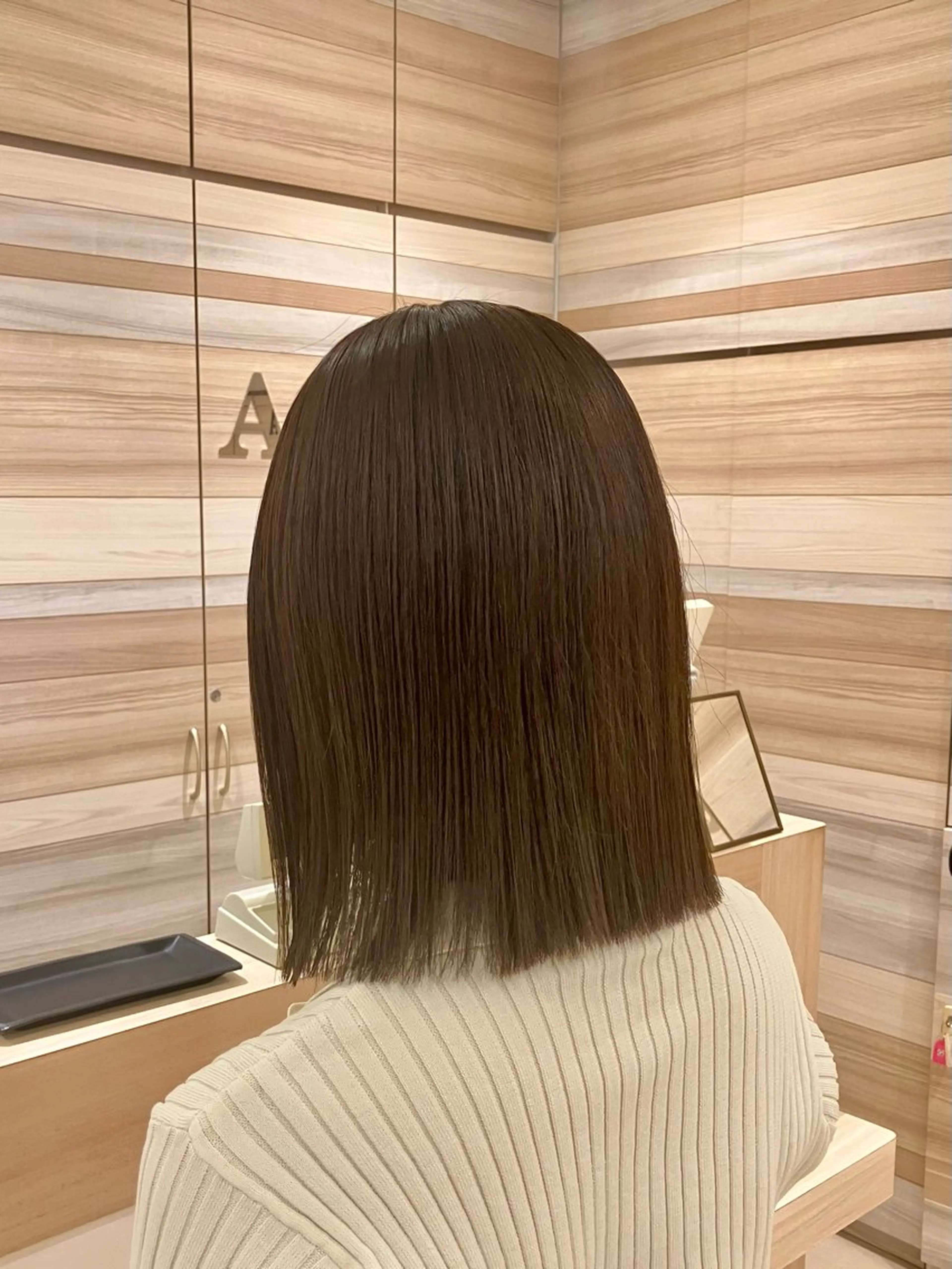 ミディアム カラー 黒髪 ブルーカラー ブルーブラック ヘアカラー モデル様募集中🍏✨ Ash_Manamiのヘアスタイル