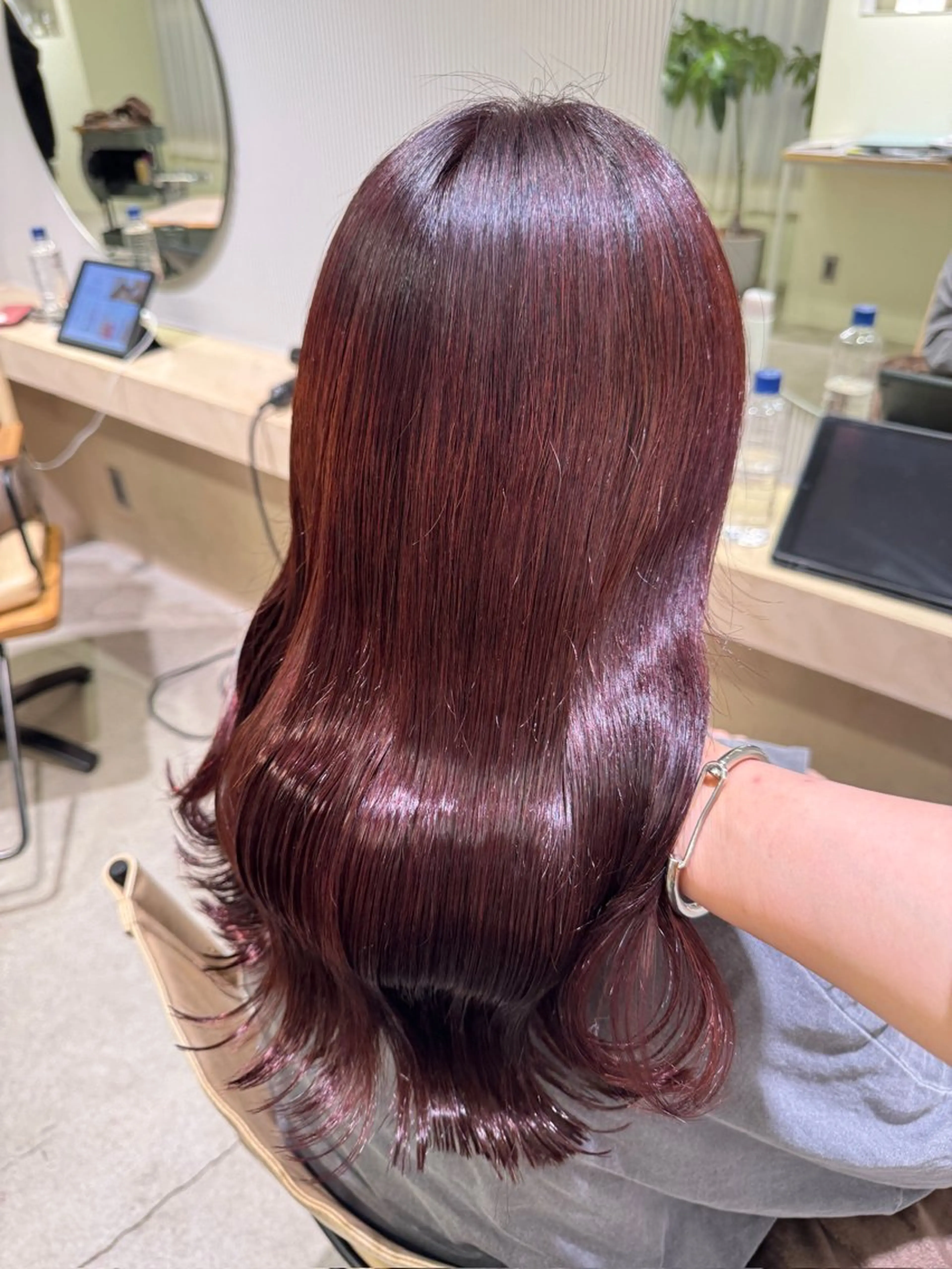 カラー ヘアカラー トリートメント ulu名古屋栄所属・落合しほ/韓国ヘア/ 髪質改善/縮毛矯正のヘアスタイル