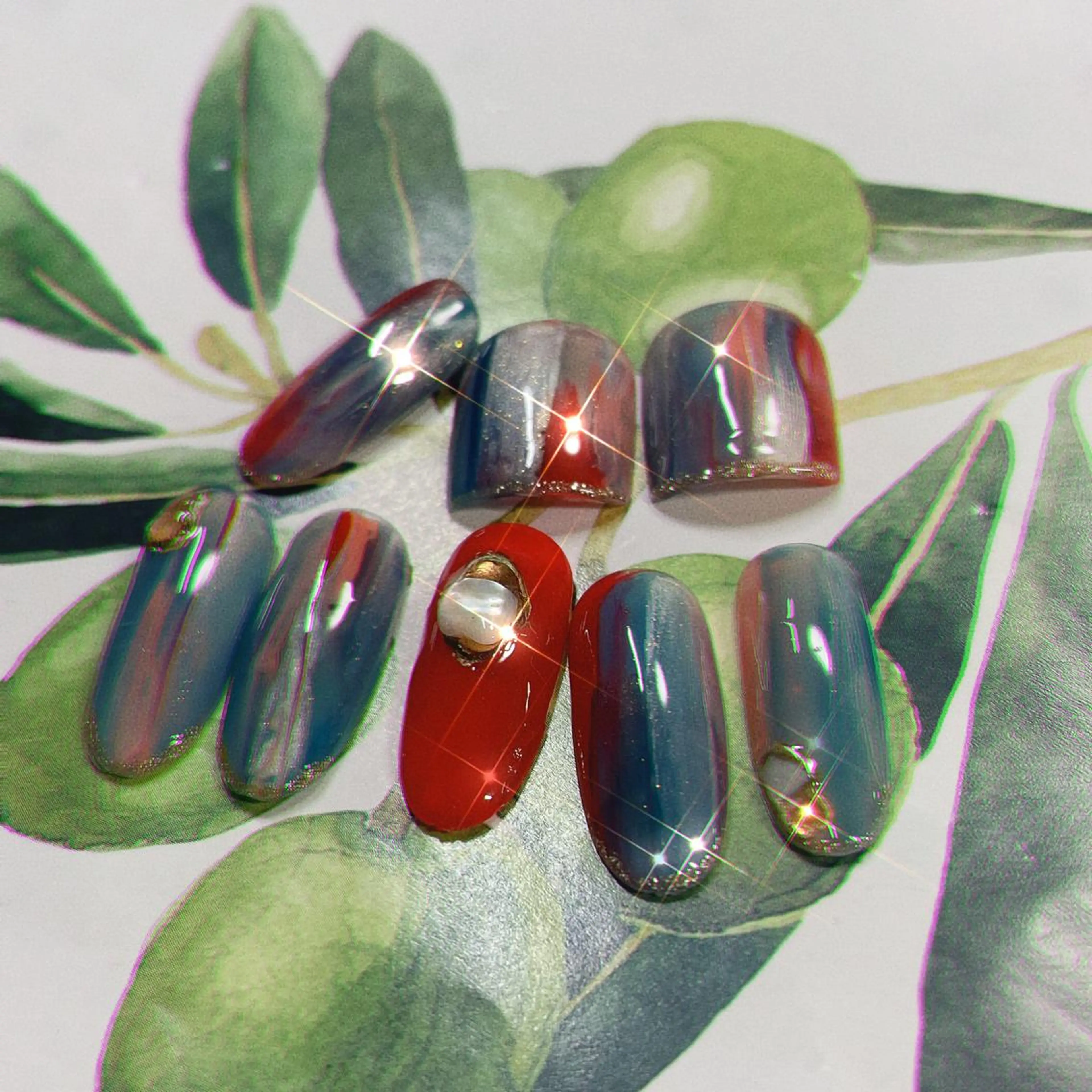 ネイル ニュアンスネイル 奥園 良恵のネイルデザイン