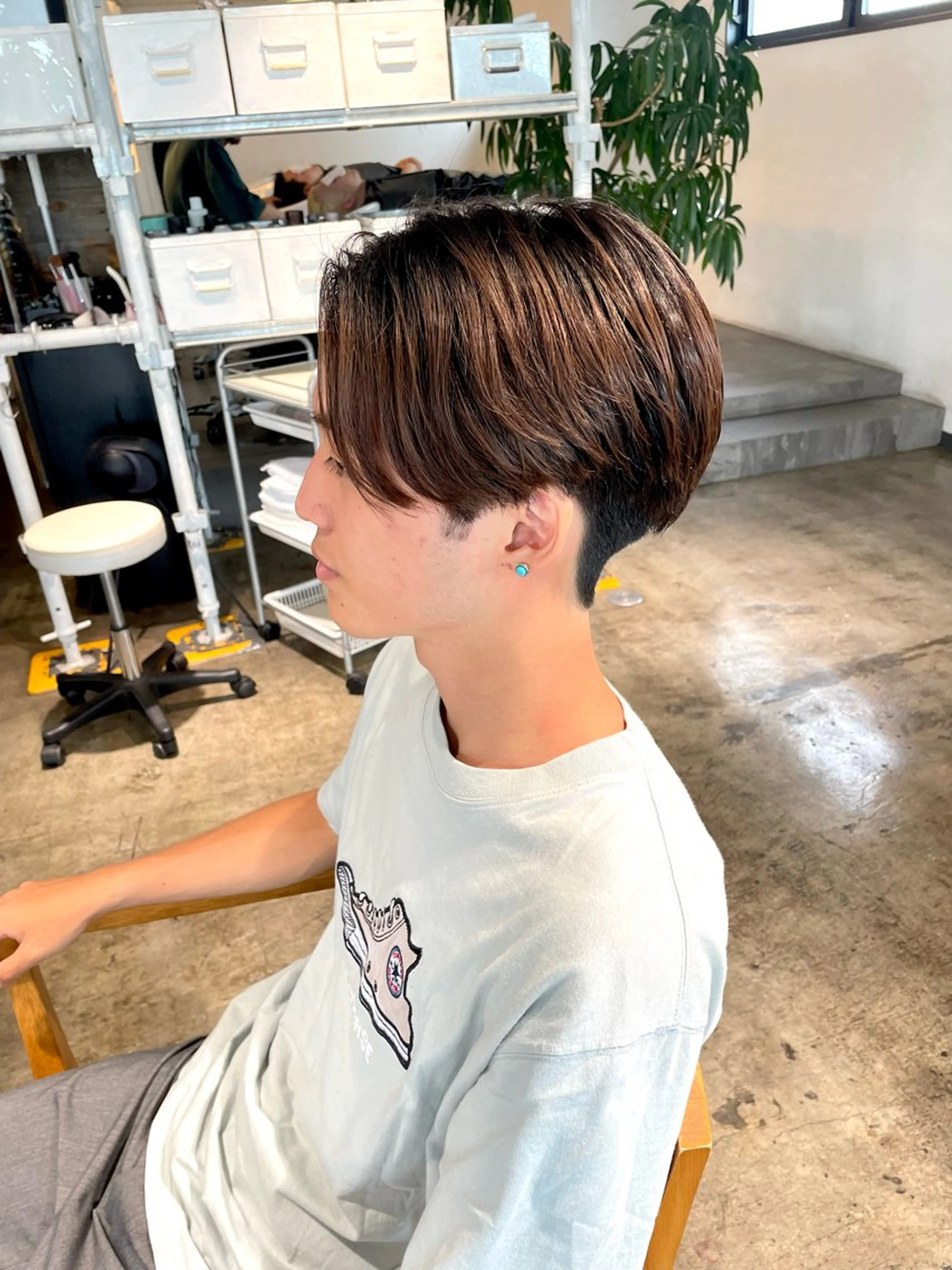 メンズ センターパート マッシュ 刈り上げ カット 骨格補正施術/メンズ 専門美容師/YUYAのヘアスタイル