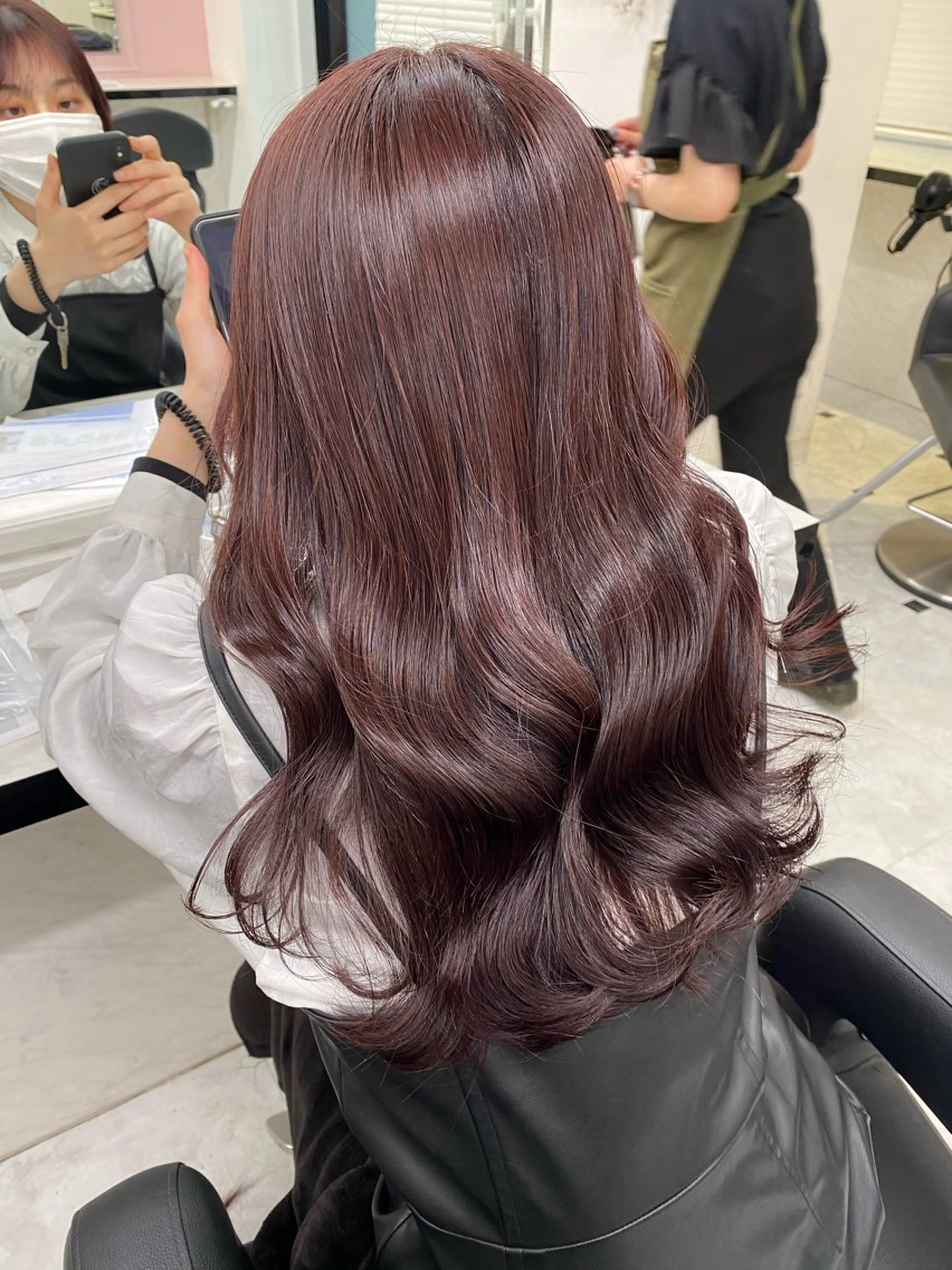 ロング カラー カット ヘアカラー トリートメント ヘッドスパ ヘアセット ダブルカラー 韓国レイヤーKYONのヘアスタイル