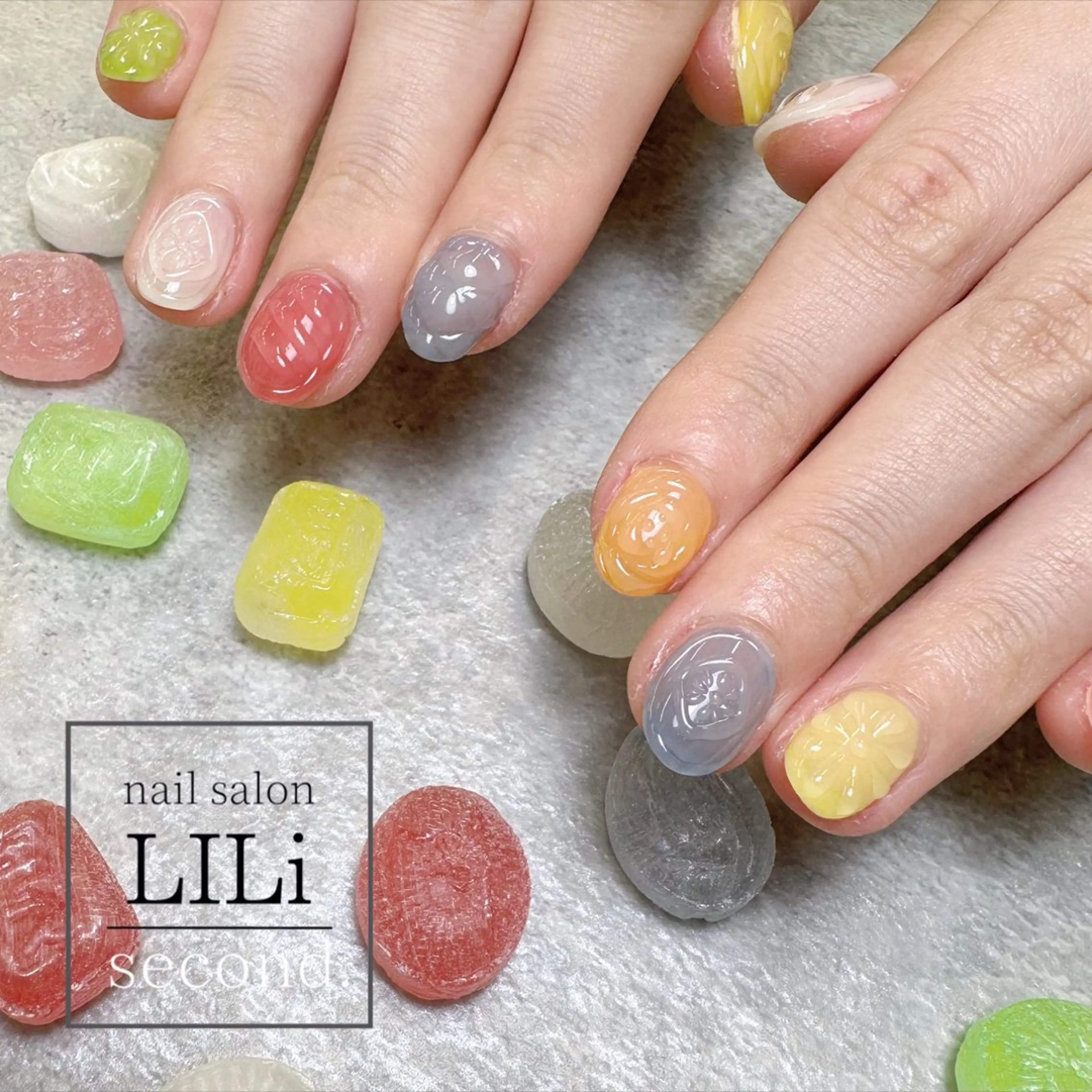 ネイル アートネイル オーロラネイル クリアネイル ジェルネイル ロングネイル nailsalon LILi third.所属・Yukino .のネイルデザイン