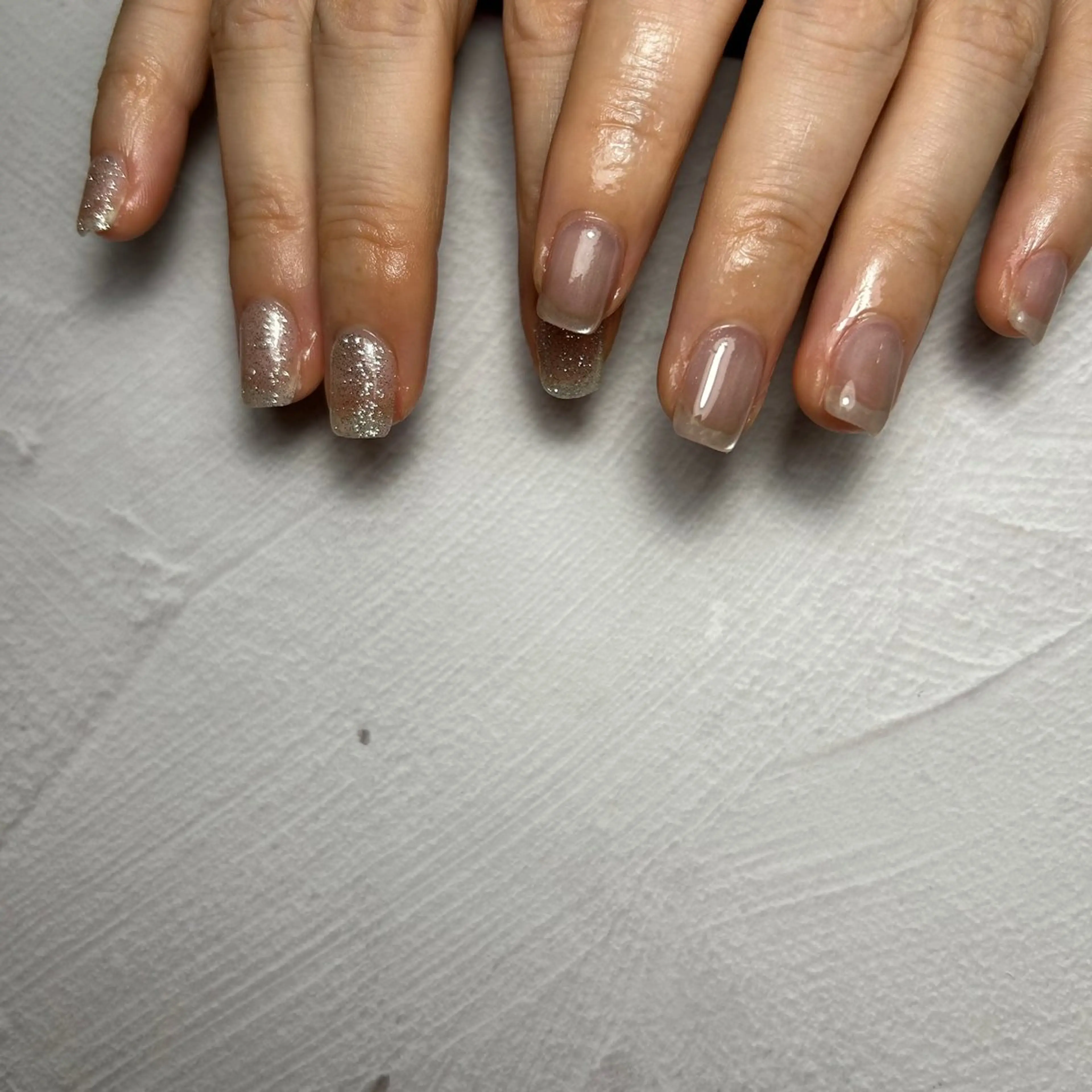 ネイル マグネットネイル soa.Aika 自爪育成のネイルデザイン