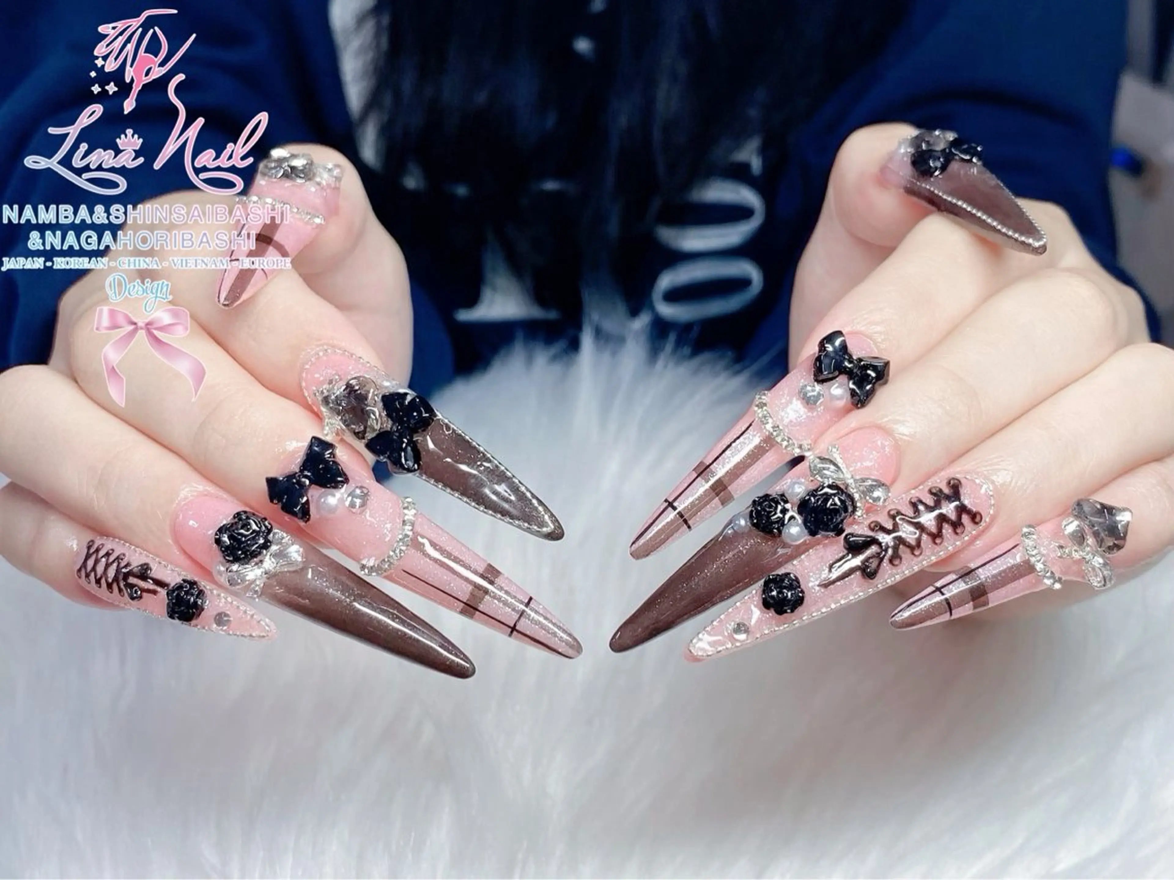 ネイル フットネイル ジェルネイル 持ち込み ネイルチップ ハンドネイル リナネイル 長堀橋店／東心斎橋店のネイルデザイン