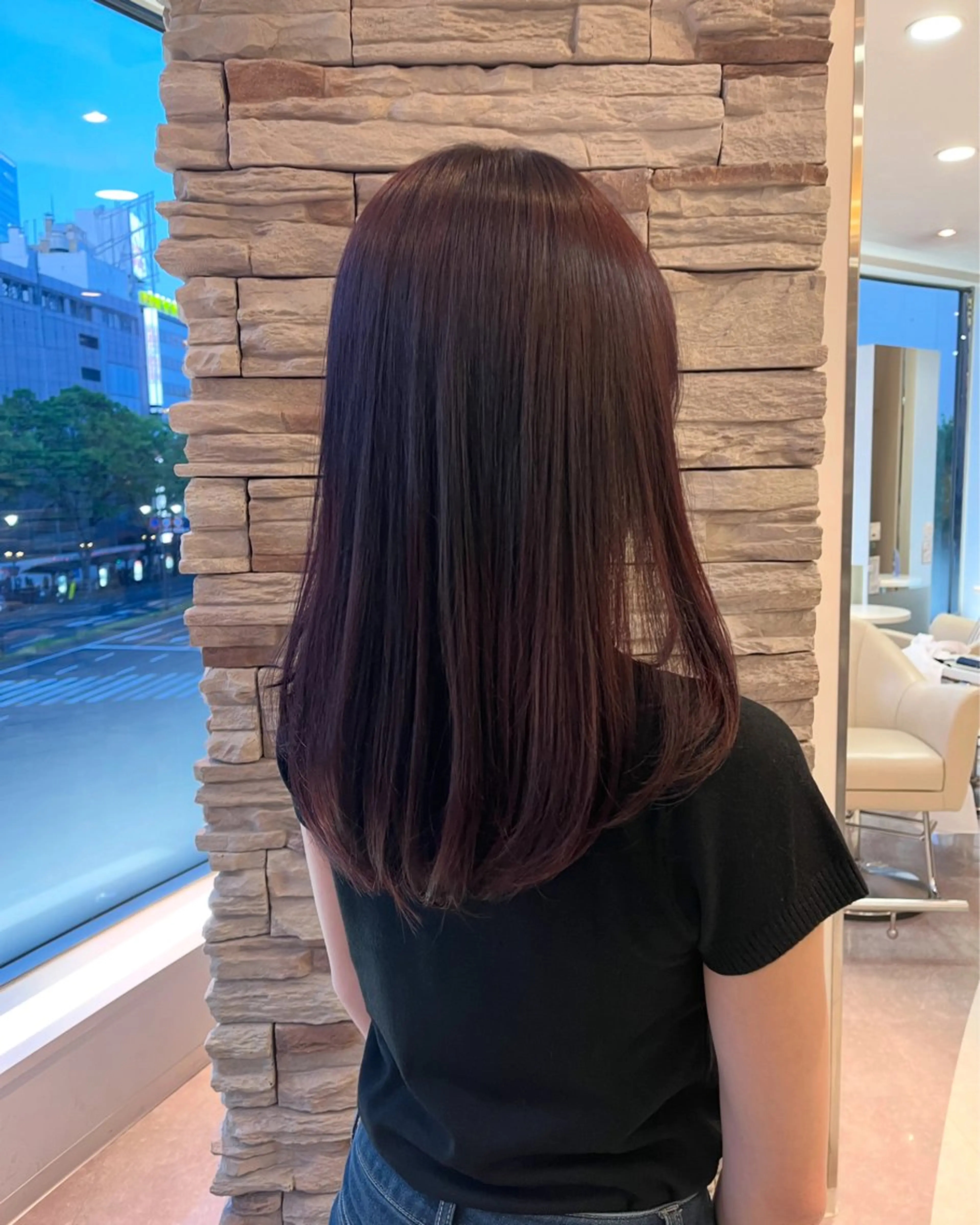 セミロング カット 𝒩𝑜𝓃𝑜 / lenahcARIAのヘアスタイル