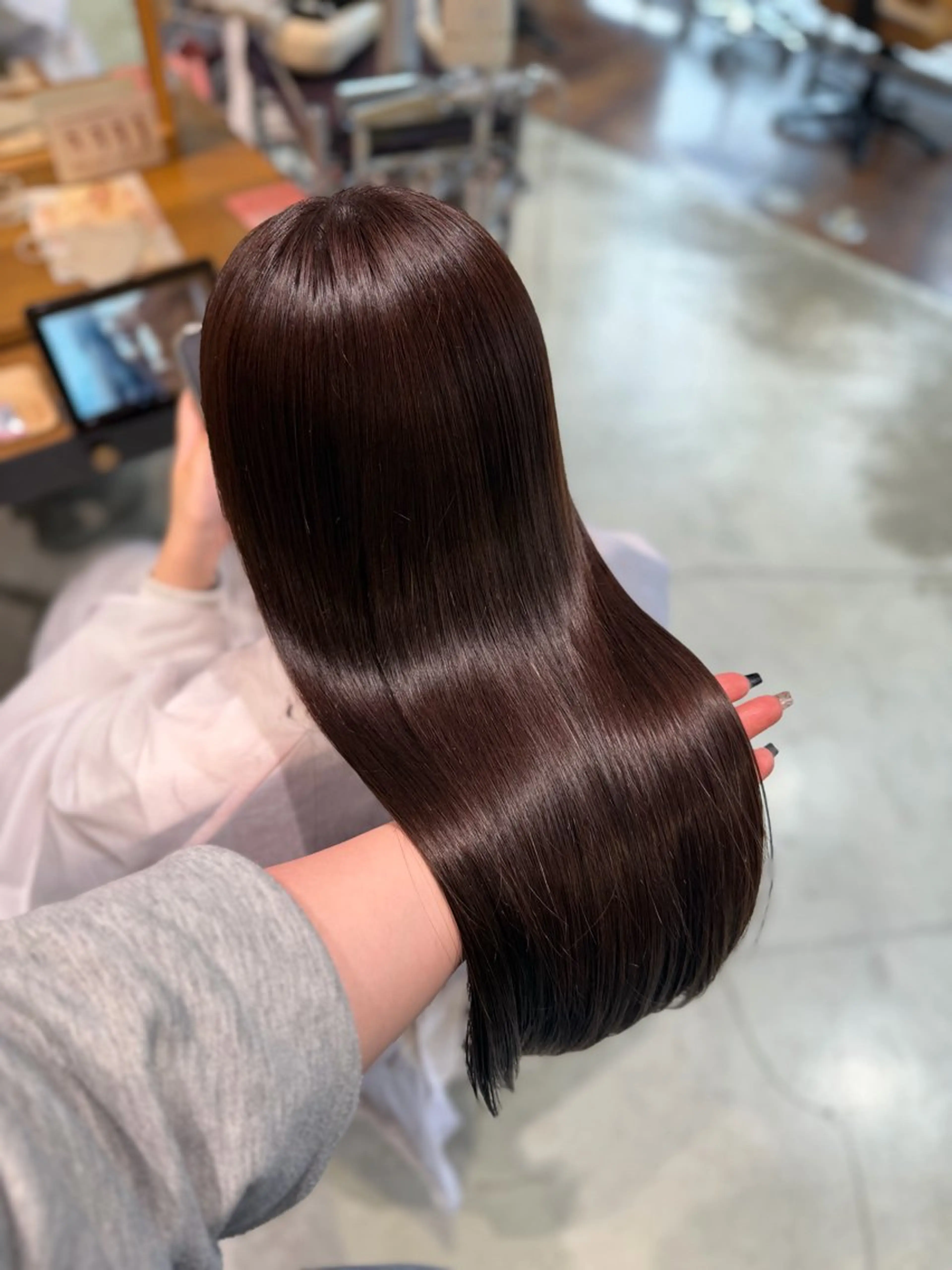 ロング 髪質改善 縮毛矯正 縮毛矯正 🦈AKARI🦈 髪質改善/韓国風のヘアスタイル