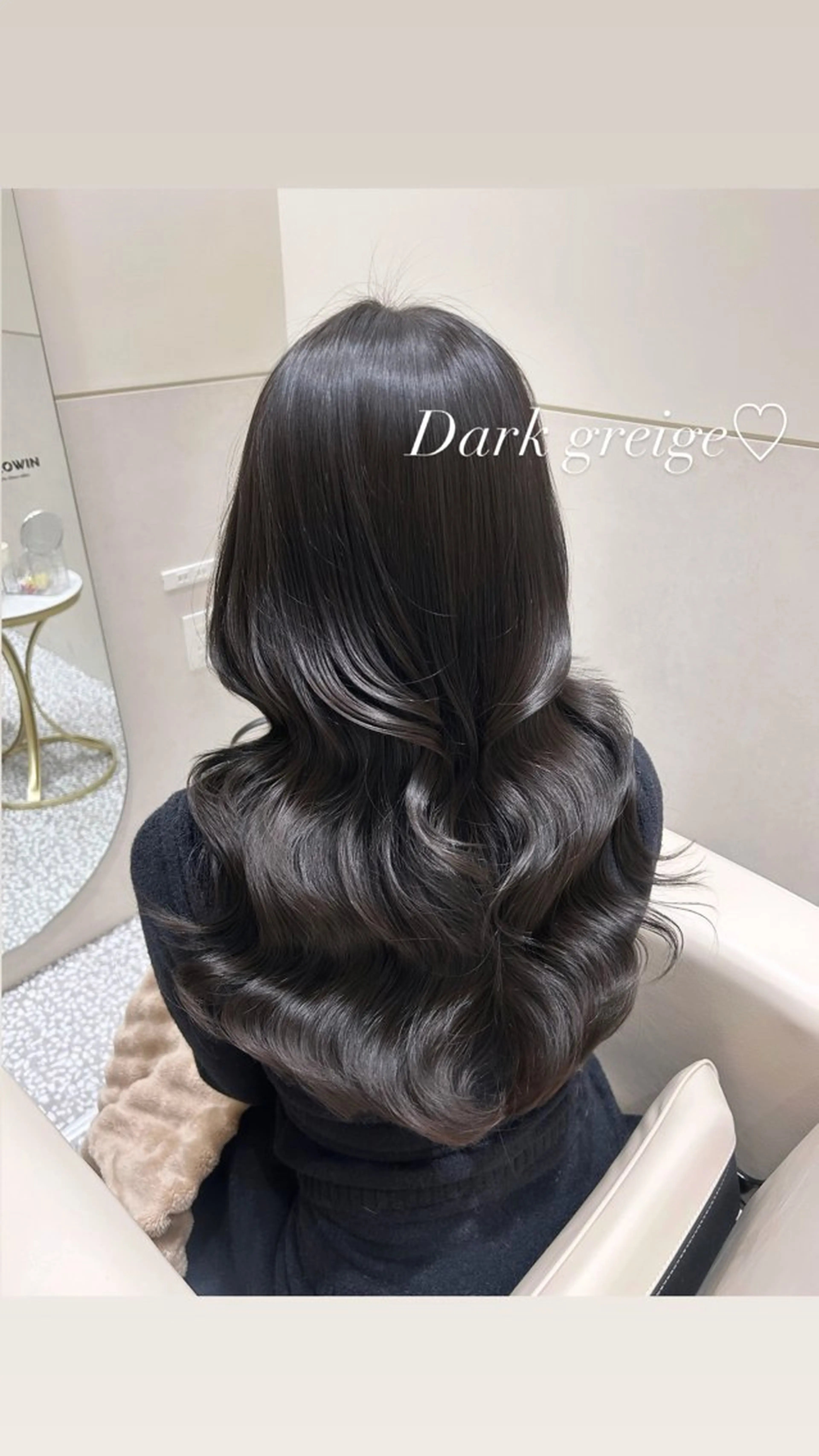 ロング カット ヘアカラー トリートメント SALOWIN銀座一丁目suite店所属・🩷韓国ヘア/ヨシン モリ🩷Maikaのヘアスタイル