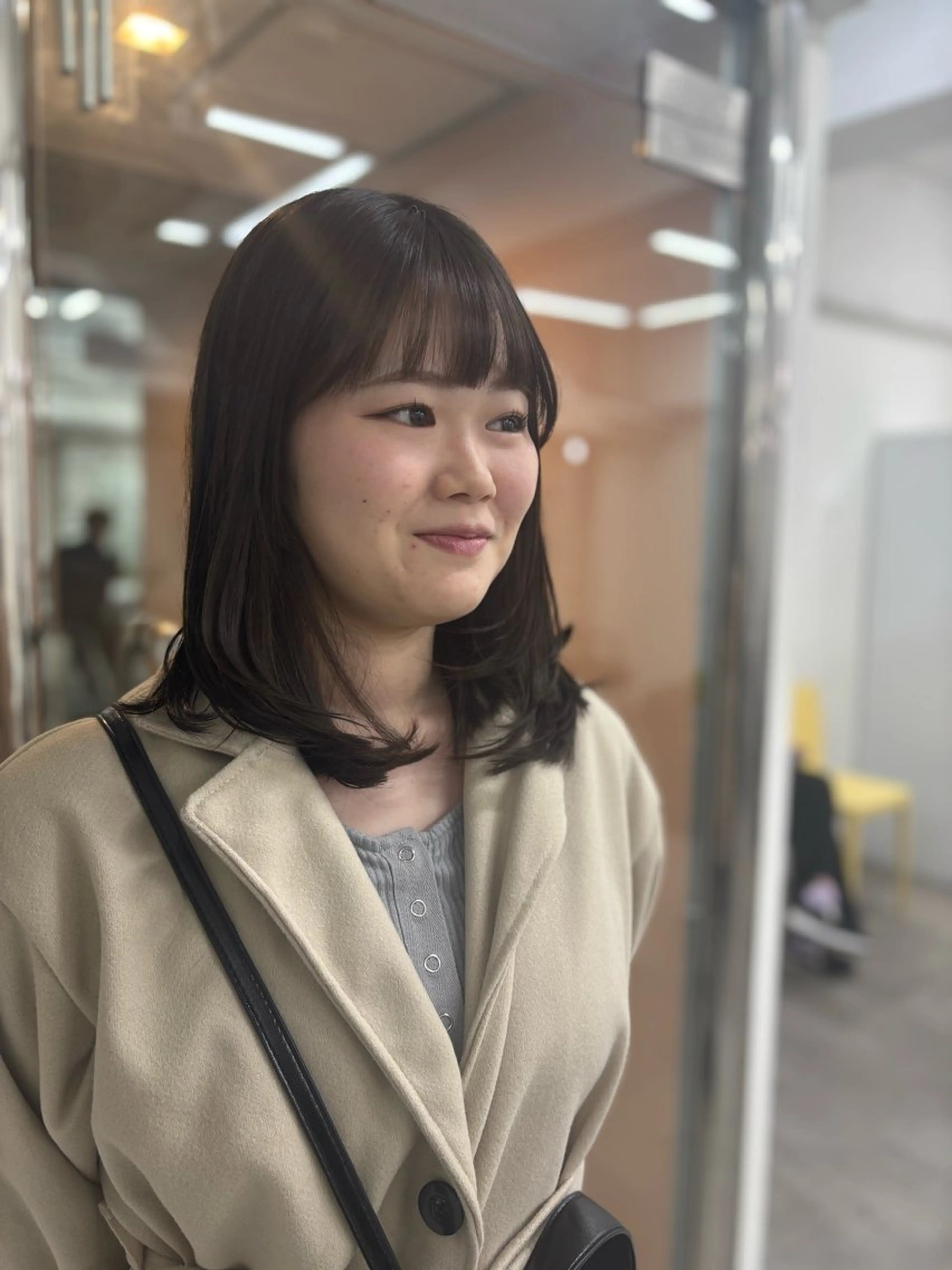 ミディアム カラー カット 似合わせ美髪ヘア✨ 天王寺．阿倍野🌈のヘアスタイル