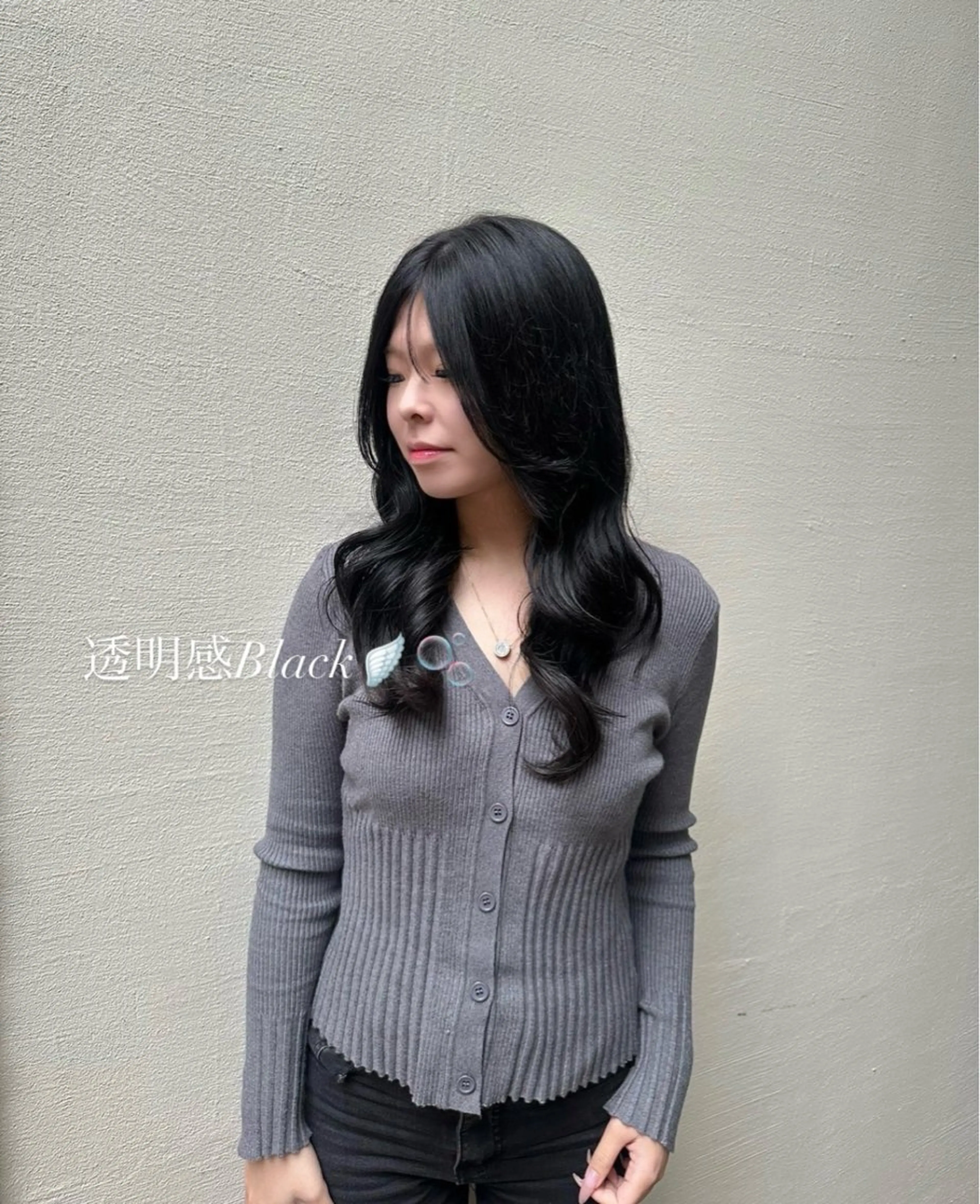 ロング カラー ヘアカラー トリートメント aoi / 透明感カラーのヘアスタイル