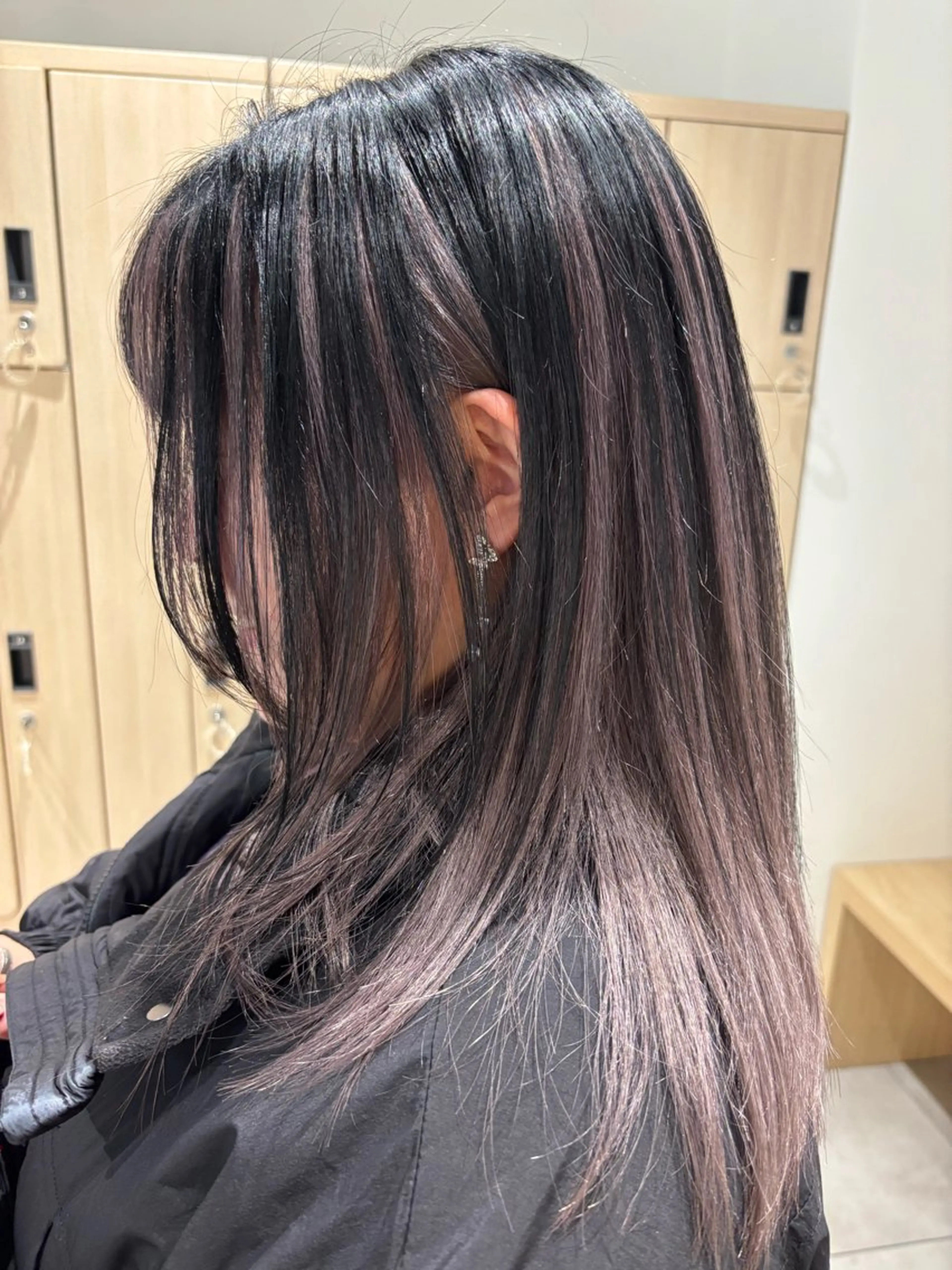 セミロング カラー グレージュ ラベンダーカラー ラベンダーグレージュ ラベンダーグレー ヘアカラー むらたみずき /大宮ボブ、ショートのヘアスタイル