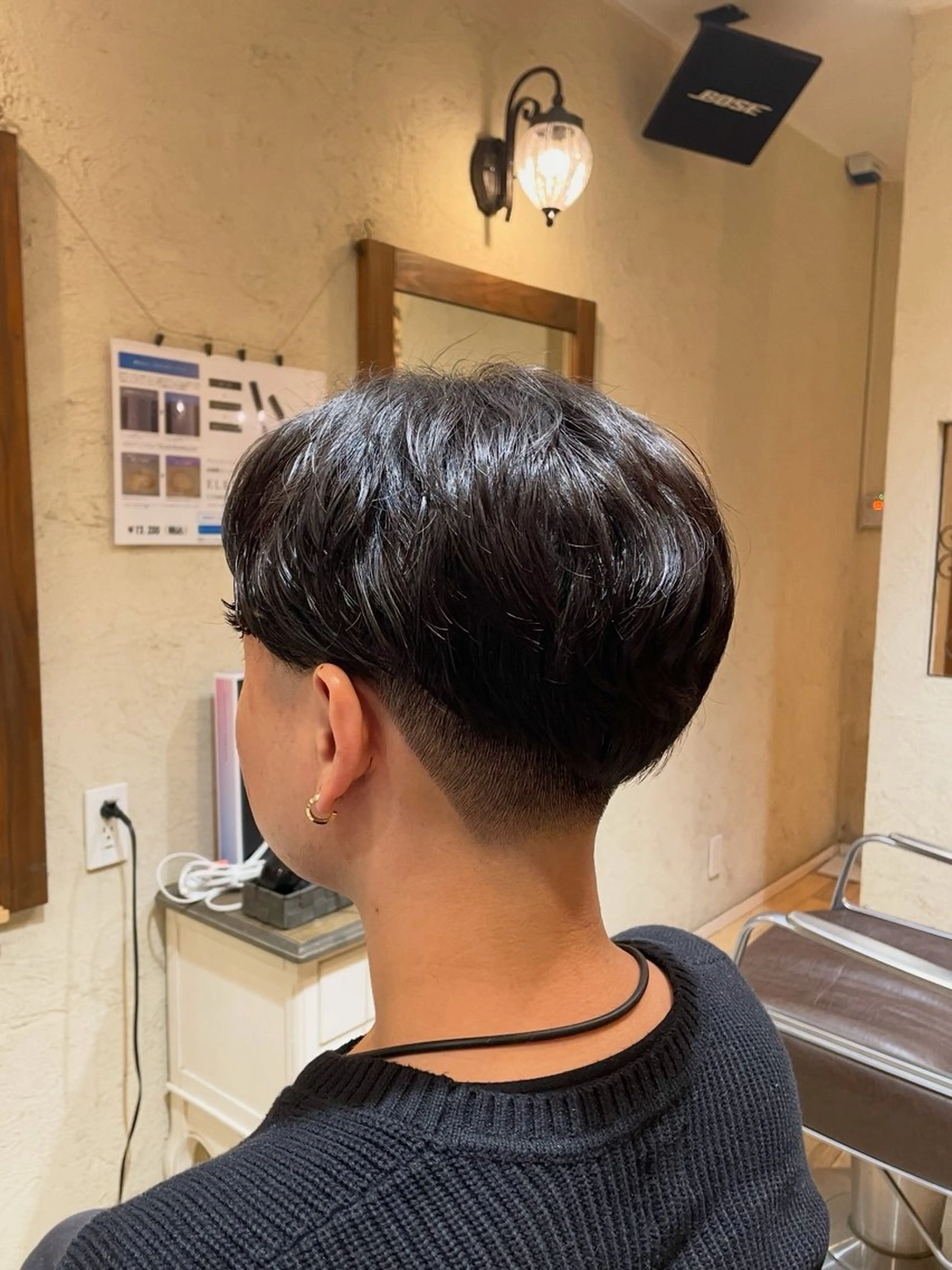 ショート パーマ メンズ フェードカット メンズパーマ ニュアンスパーマ カット パーマ Artice  HOMME所属・森本 修吏のヘアスタイル