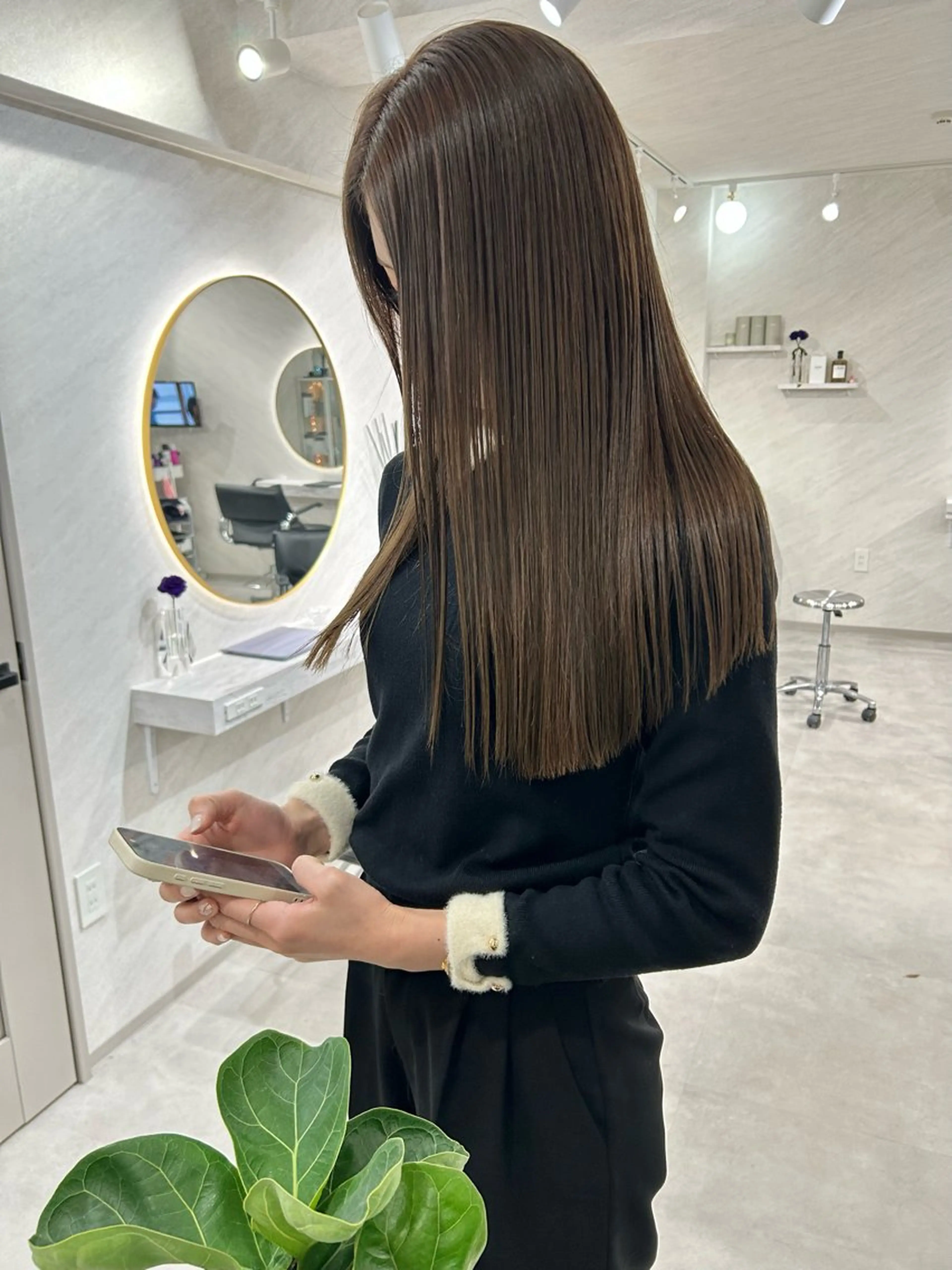 ロング カラー カット ヘアカラー 縮毛矯正 トリートメント 髪質改善will hairdesignのヘアスタイル