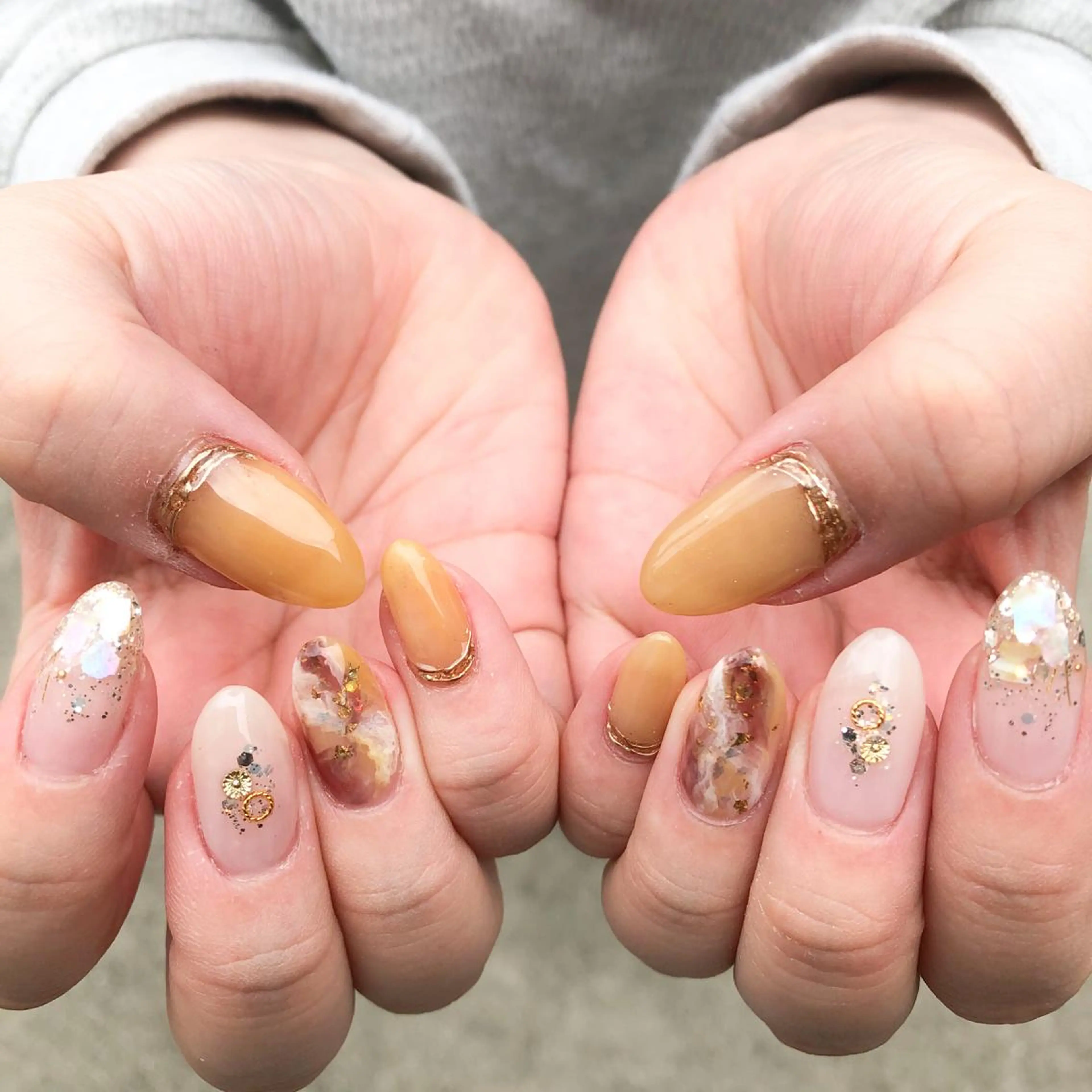 ネイル ニュアンスネイル Nail Studio  Coco  Rire所属・丸岡 由奈のネイルデザイン