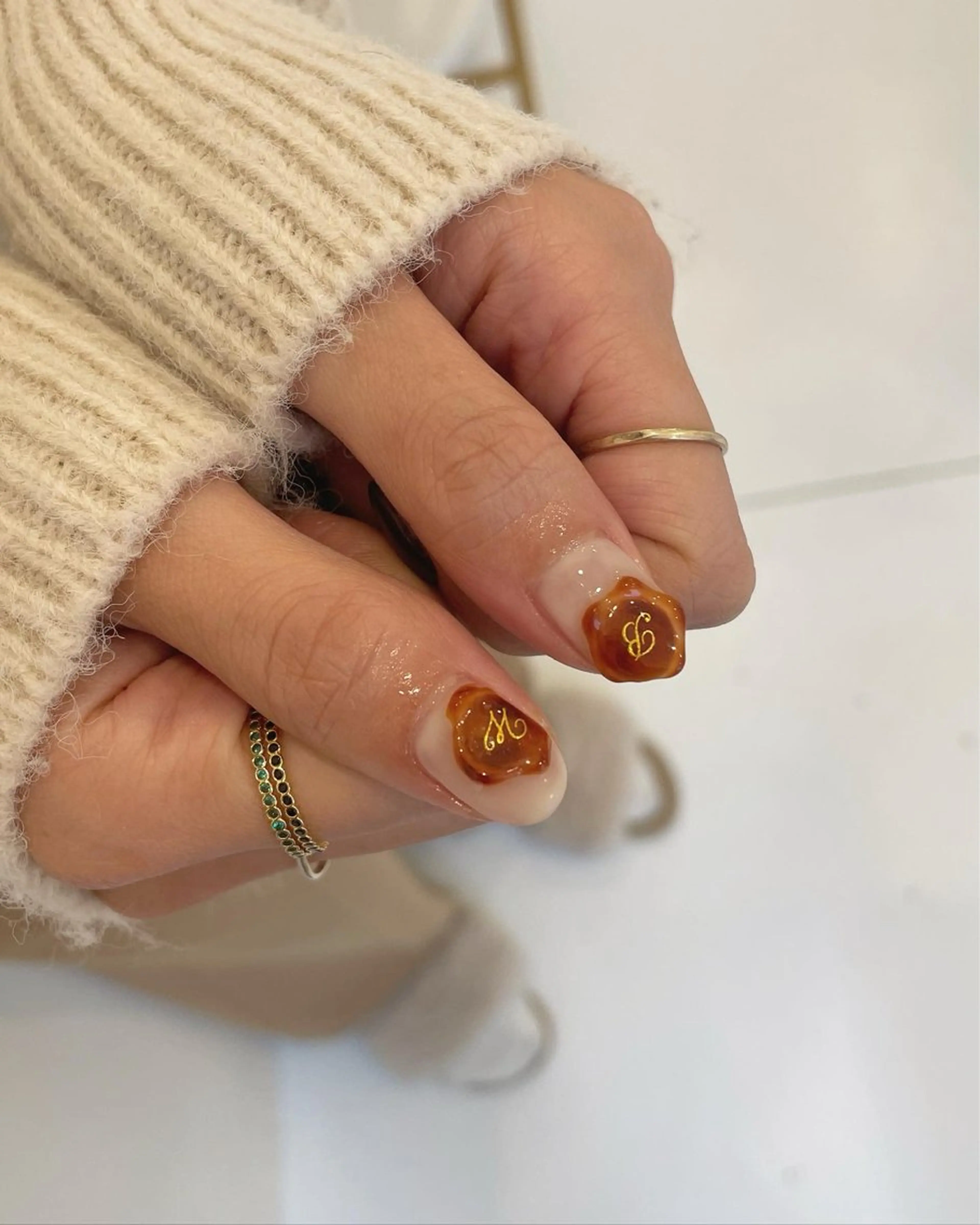 ネイル べっ甲ネイル ハンドネイル my&所属・my&_ maimiのネイルデザイン