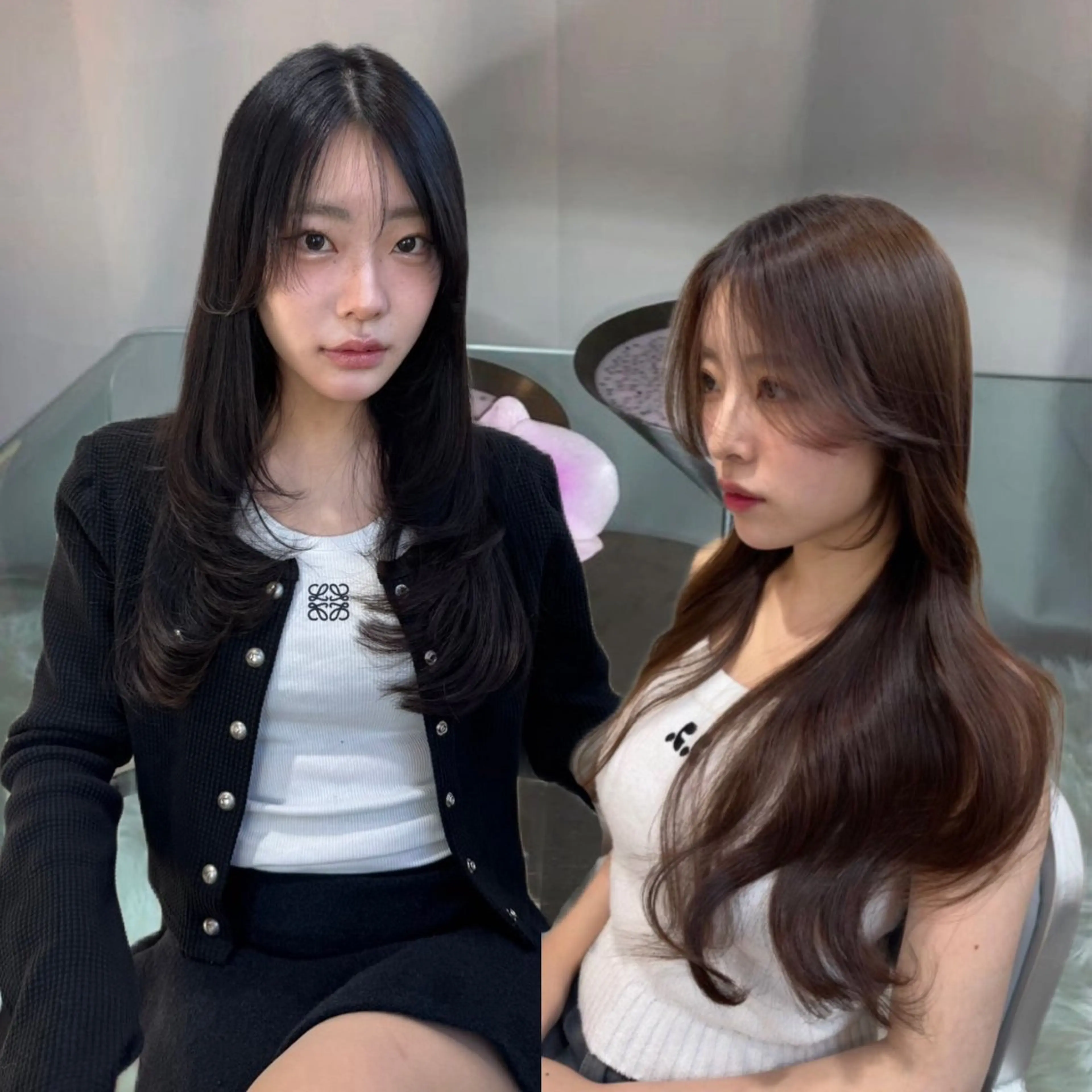 ミディアム カラー カット ヘアカラー トリートメント 🩷ひより韓国ヘア/ 艶髪/ワンホン🩷のヘアスタイル