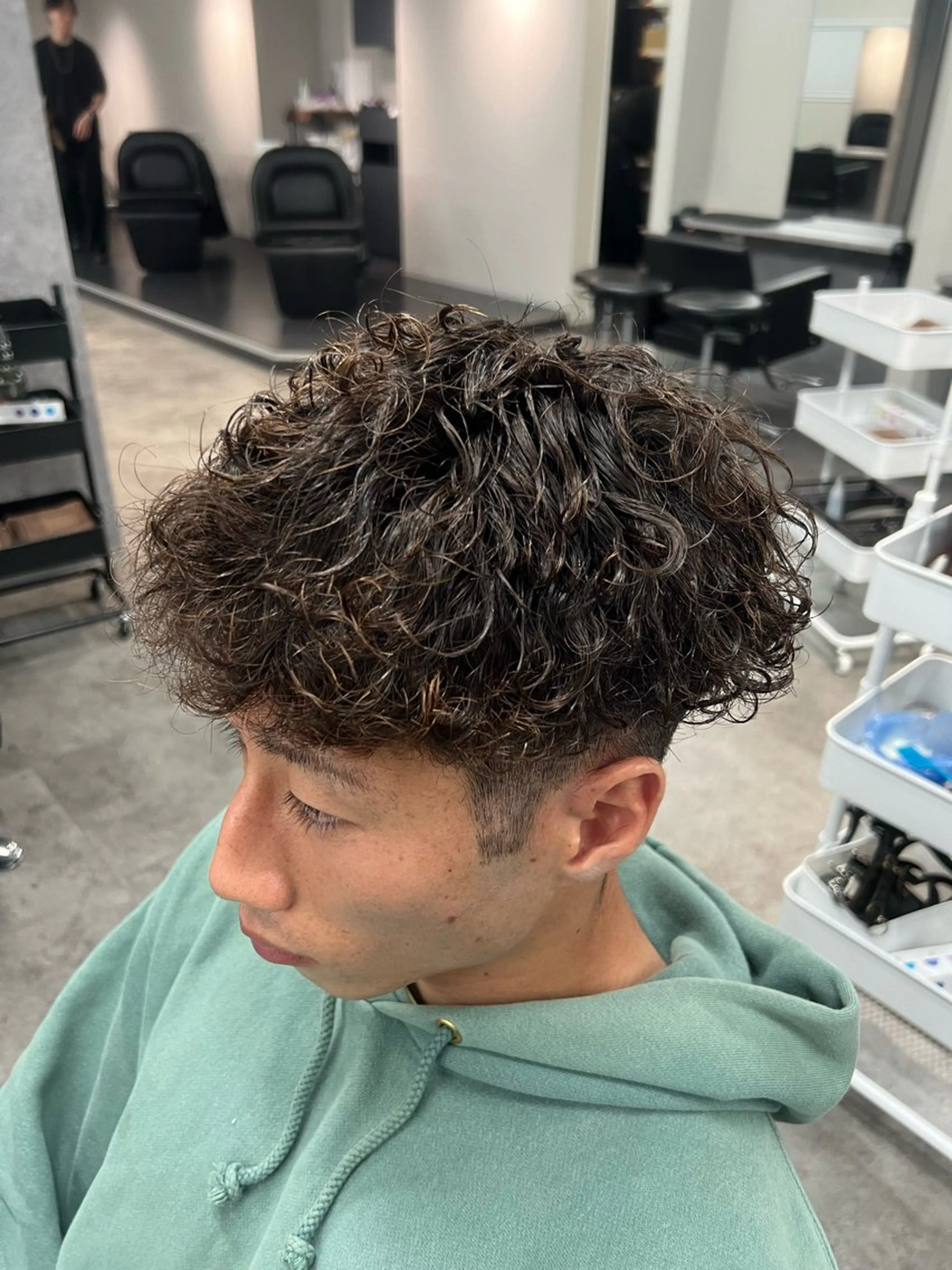 パーマ メンズ 波巻きパーマ カット パーマ トリートメント 立川/過去1の毛流れ パーマ/しゅーとのヘアスタイル