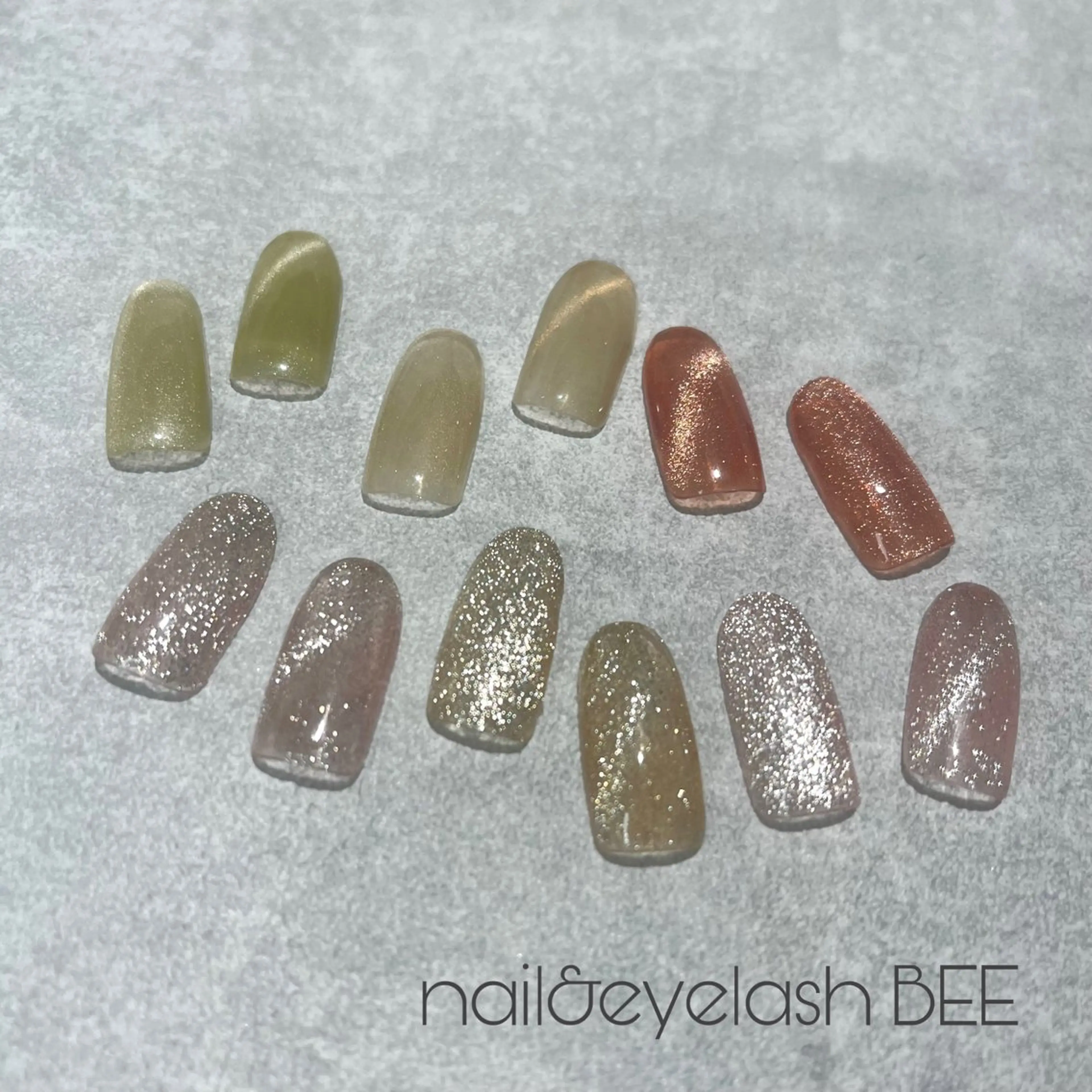 ネイル マグネットネイル NailBee銀座店 🤎Akaのネイルデザイン