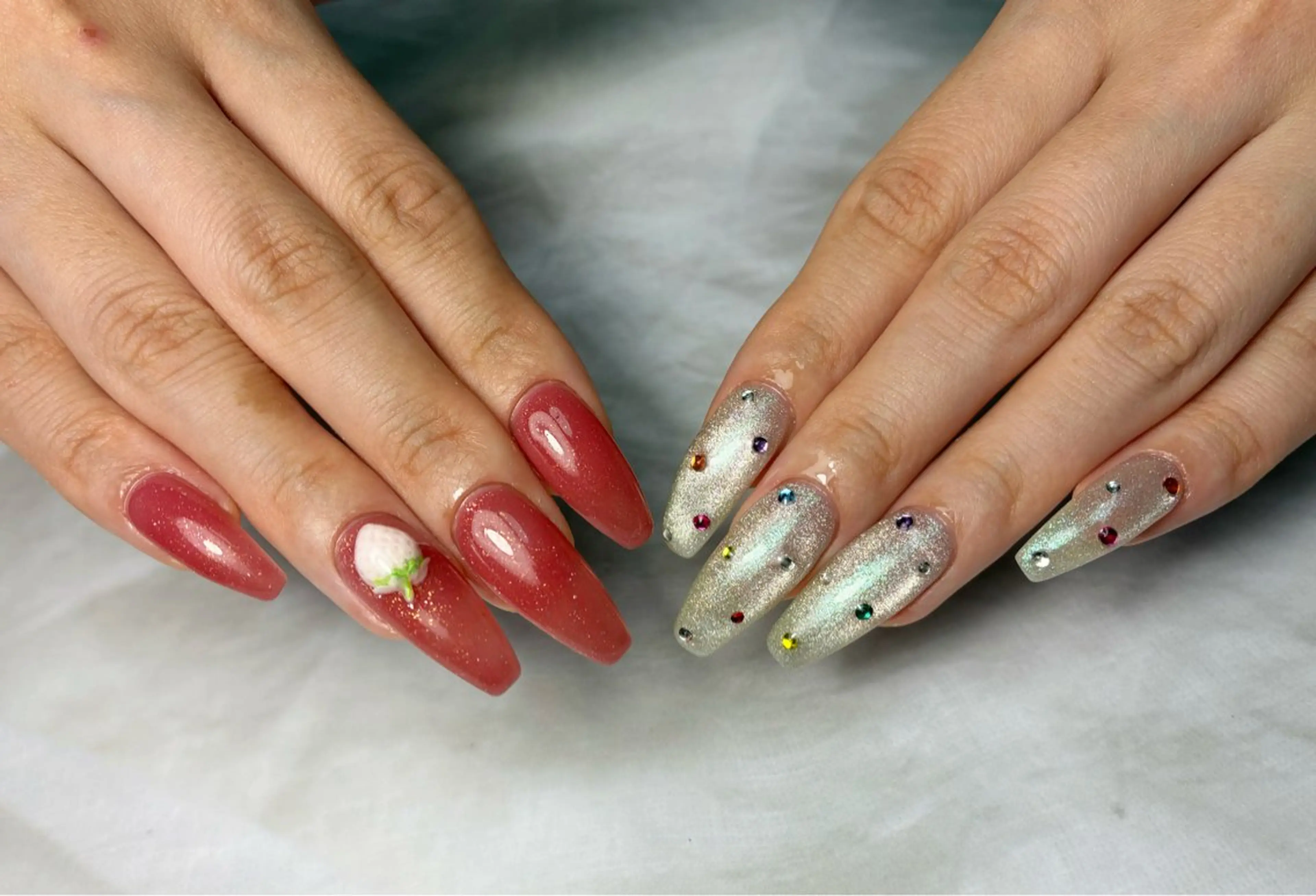 ネイル ロングネイル ハンドネイル ネイルサロン Bebeのネイルデザイン