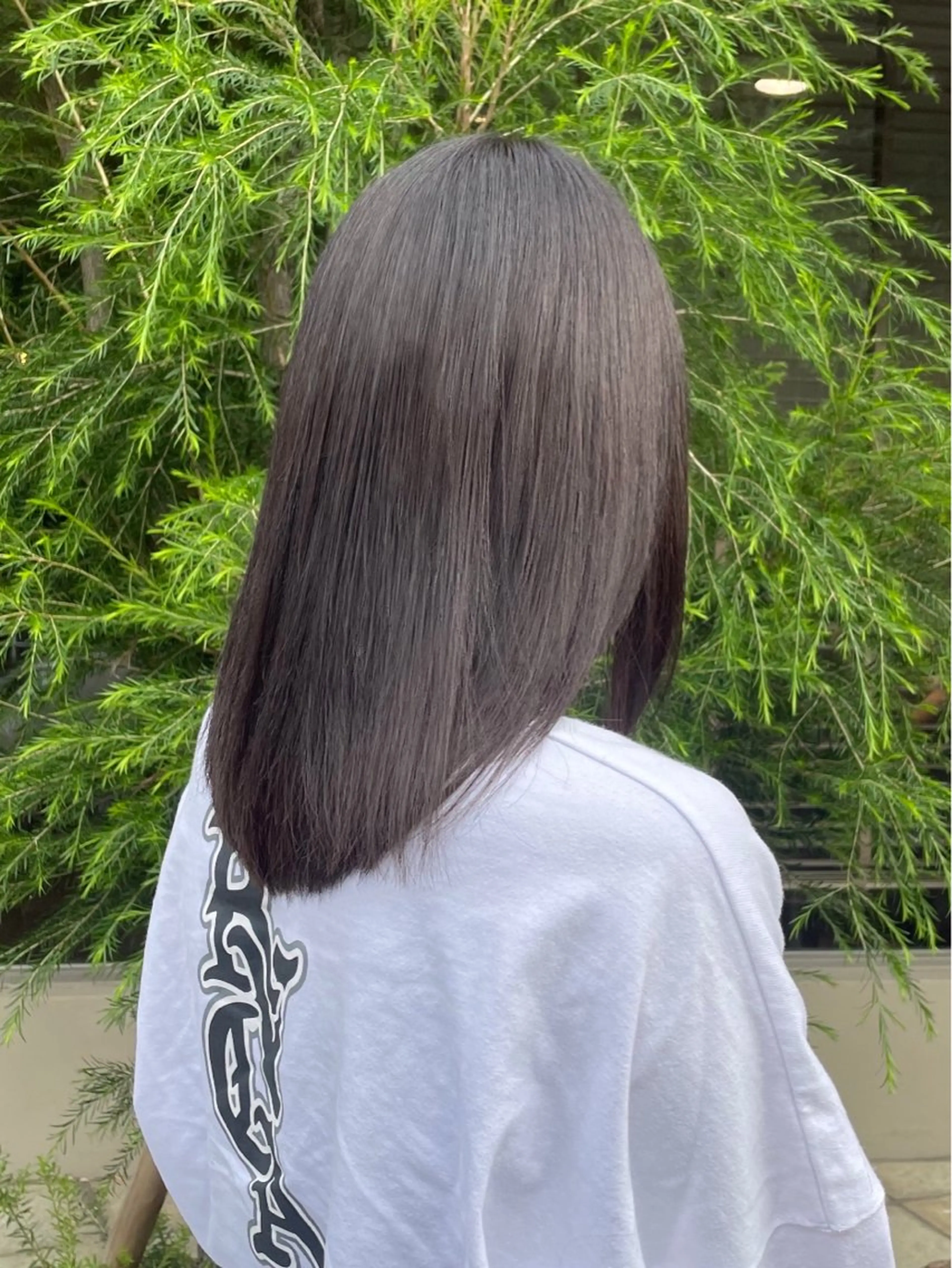 ミディアム カラー ベージュ/透明感/ 桃子🎀のヘアスタイル