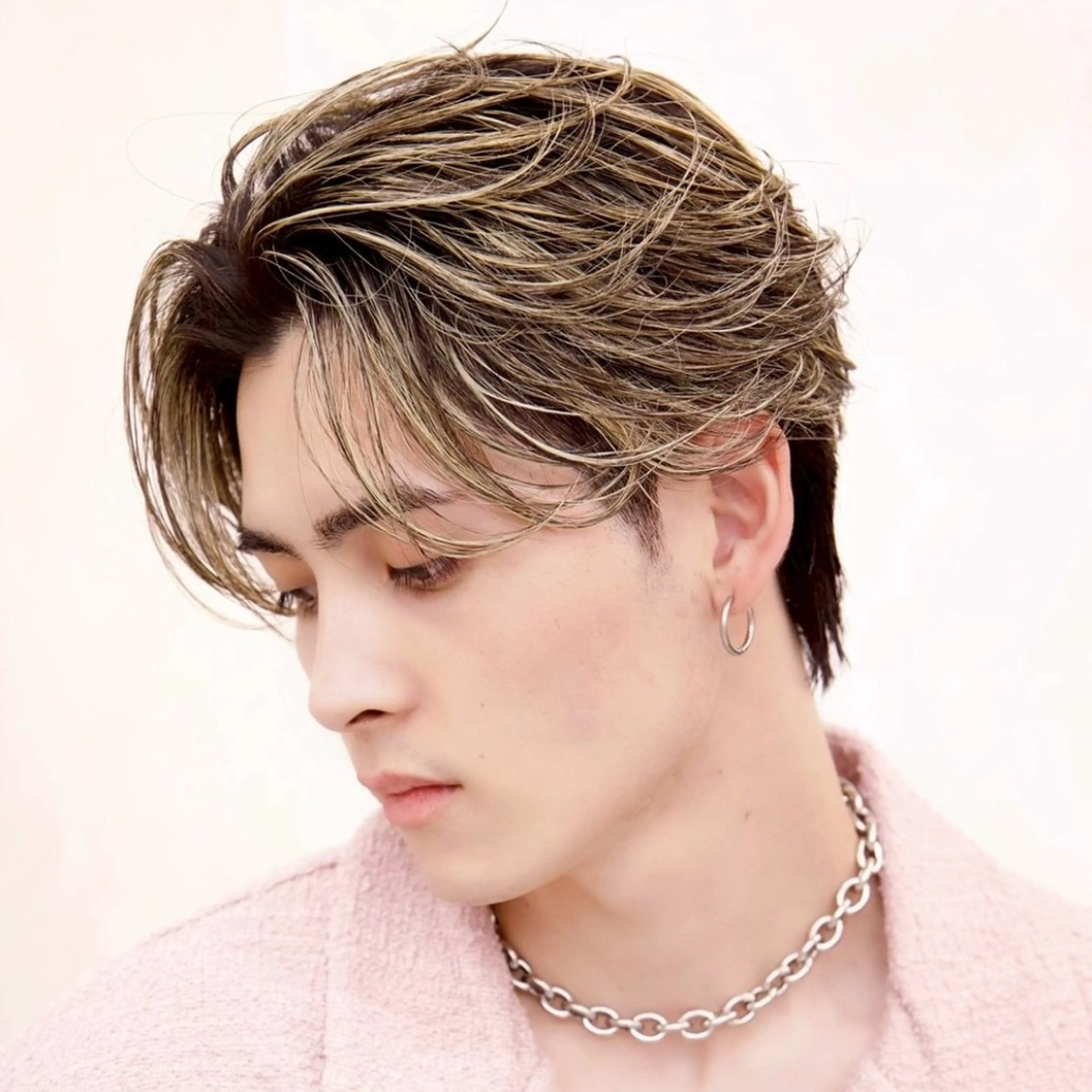 カラー バレイヤージュ ハイライトカラー カット ヘアカラー 【公式】Men's salonLUCEYのヘアスタイル