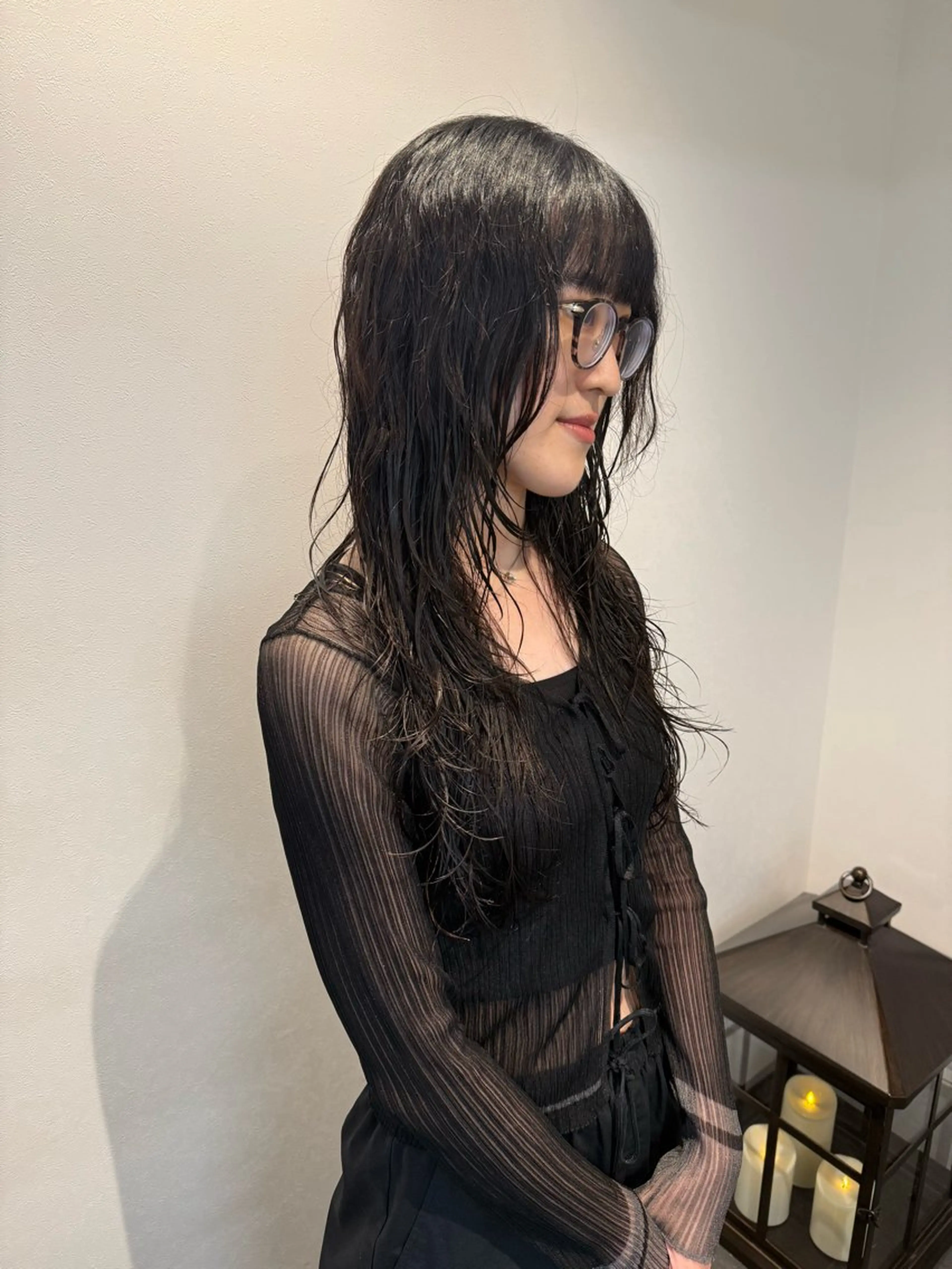 ロング レイヤーカット カット パーマ トリートメント miwa/ボブパーマ /モードボブのヘアスタイル