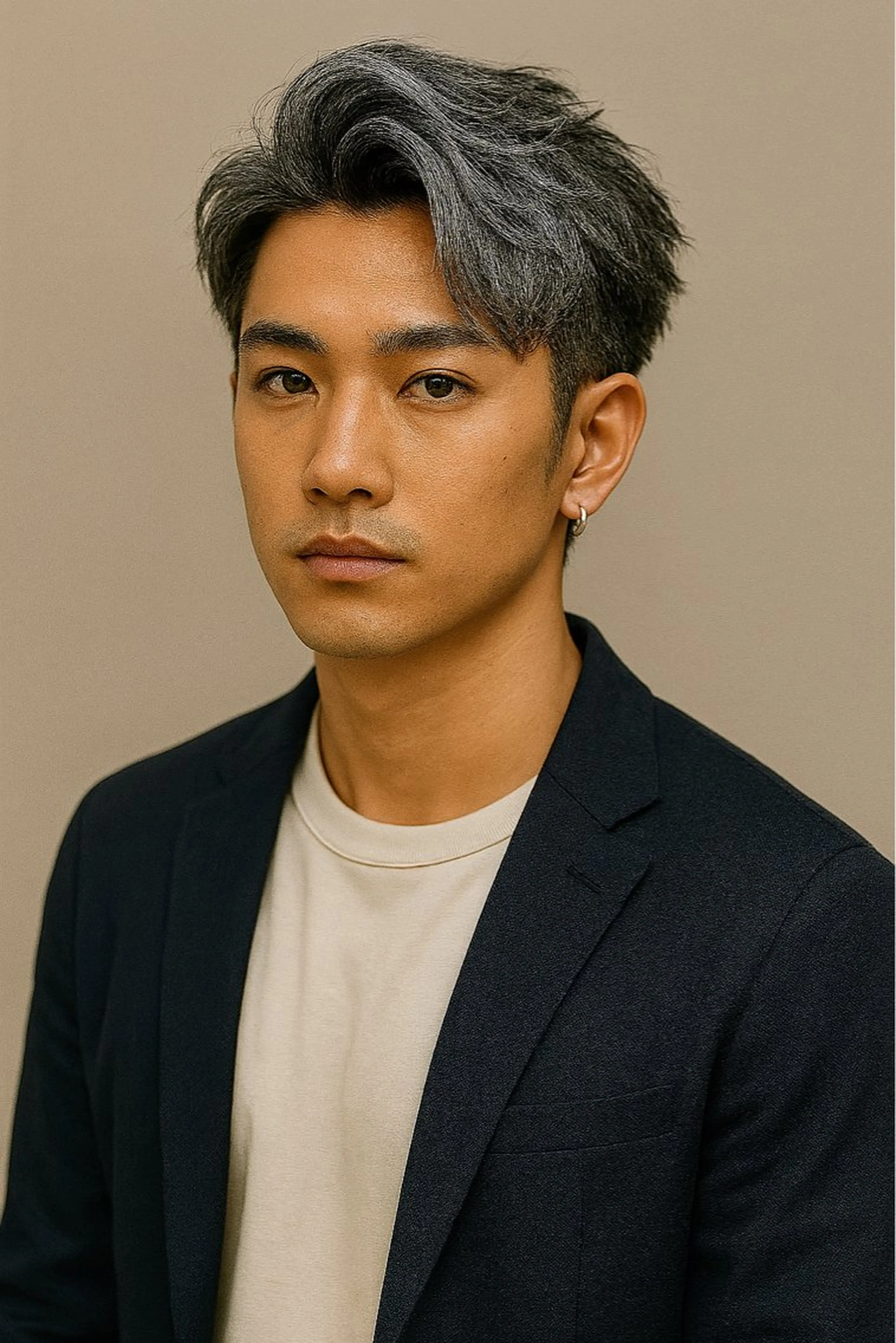 ショート カラー バレイヤージュ レイヤーカット Men's BIRTH by happiness 梅田中崎町店所属・メンズ特化美容師 カラー専門ぺーターのヘアスタイル