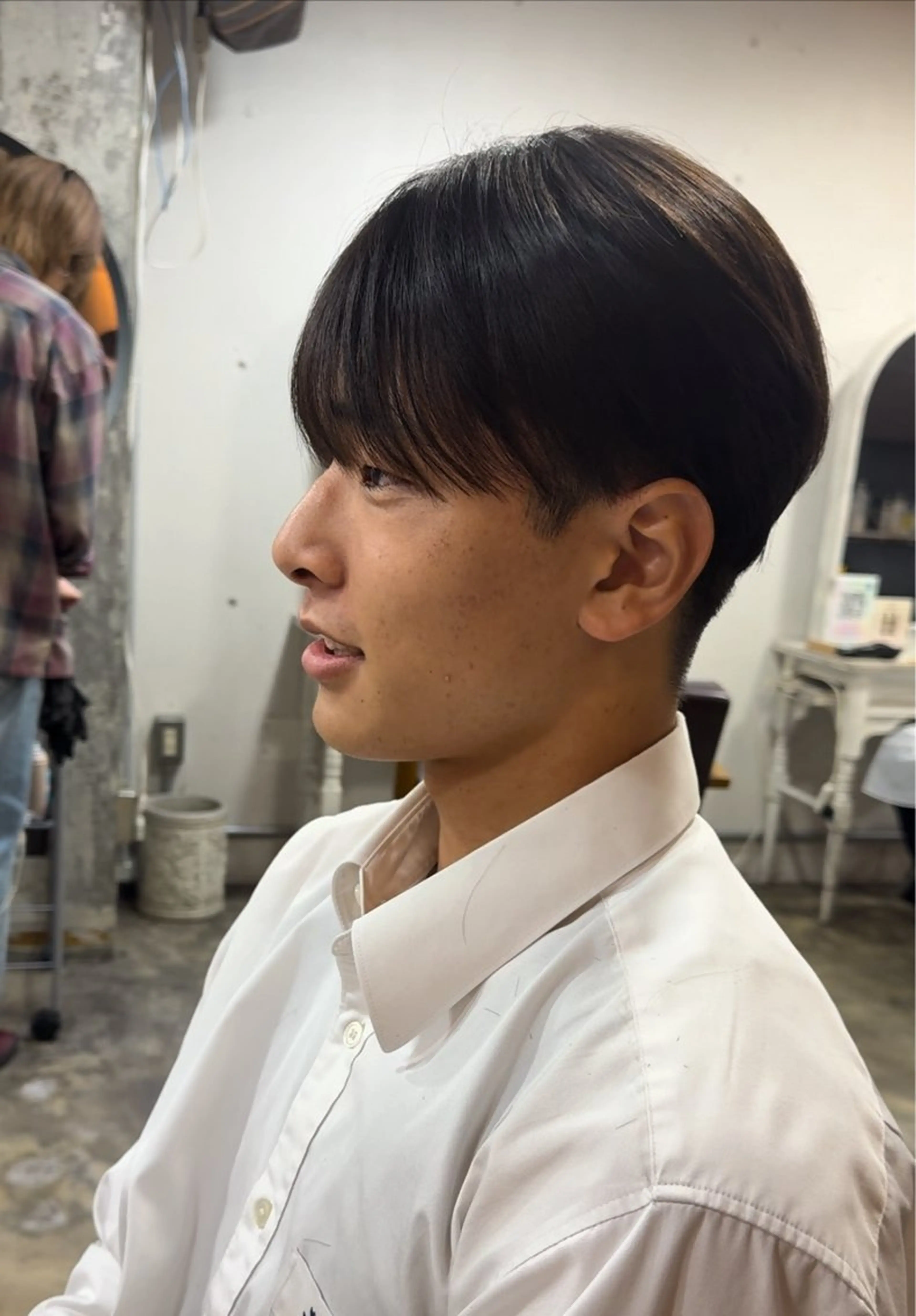 メンズ マッシュ シースルーマッシュ カット 縮毛矯正 トリートメント ヘアセット Pia/KIRIA /福岡美容室のヘアスタイル