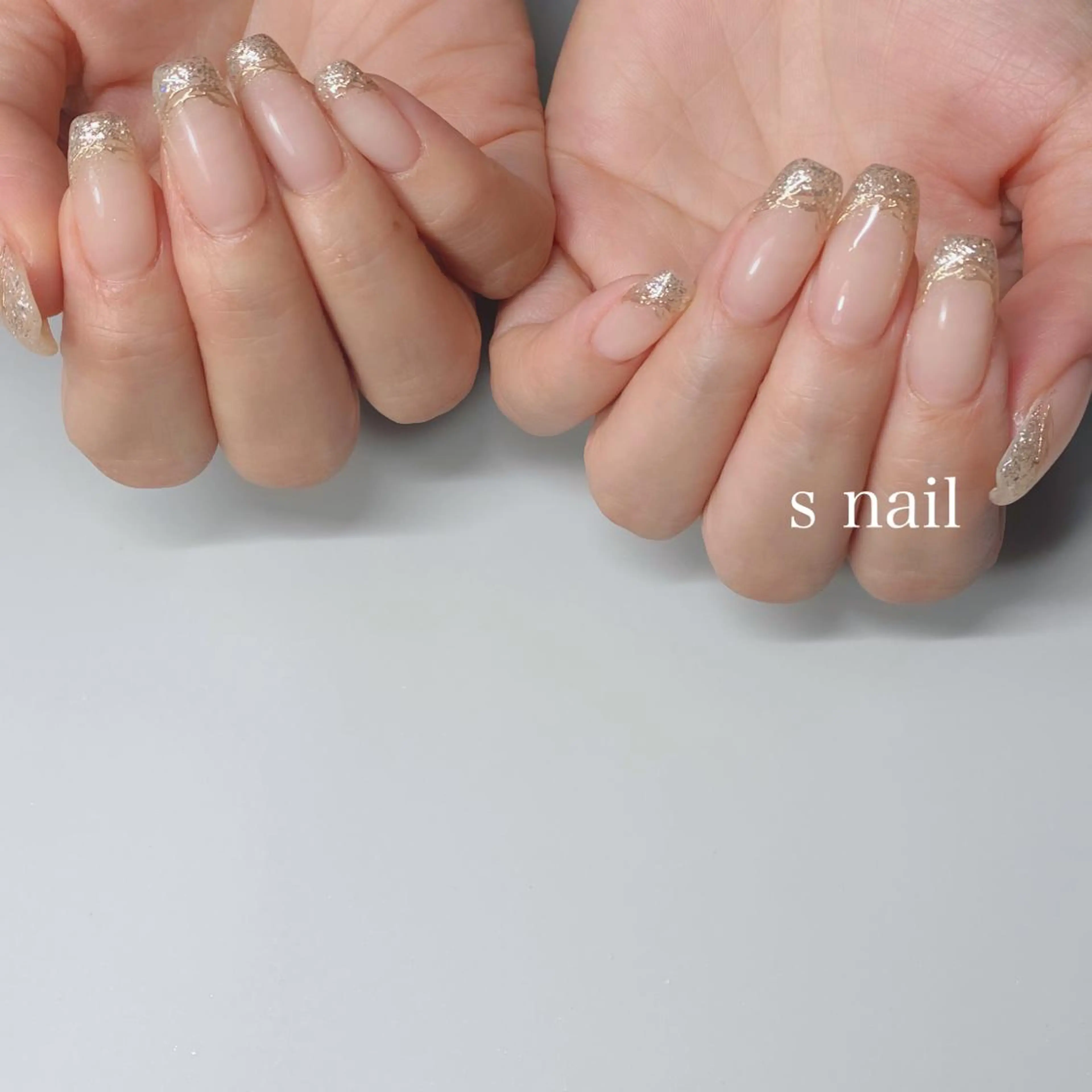ネイル フレンチネイル ハンドネイル s nail さとよしみゆきのネイルデザイン