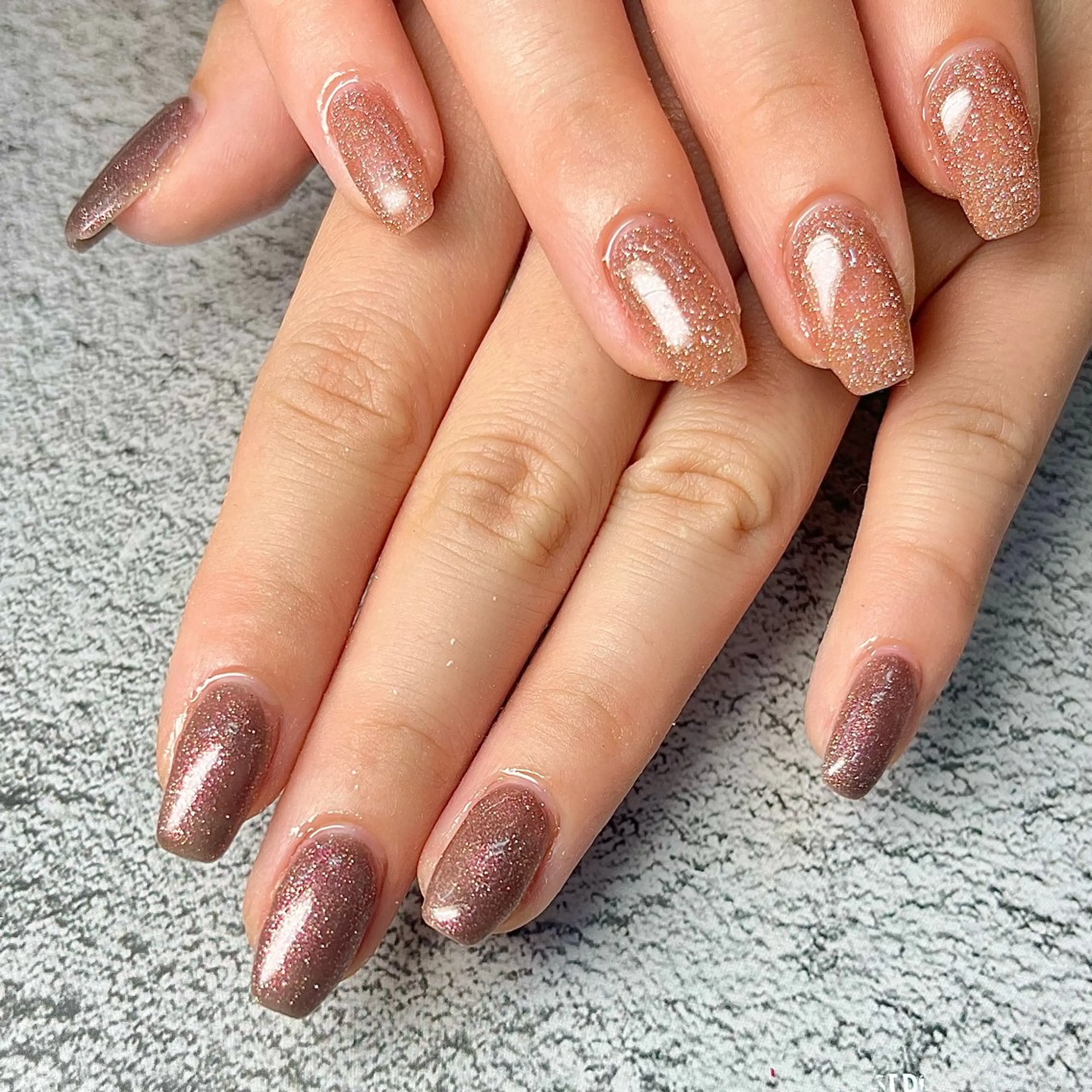 ネイル キラキラネイル ハンドネイル Queen nail 北堀江 ASUKAのネイルデザイン